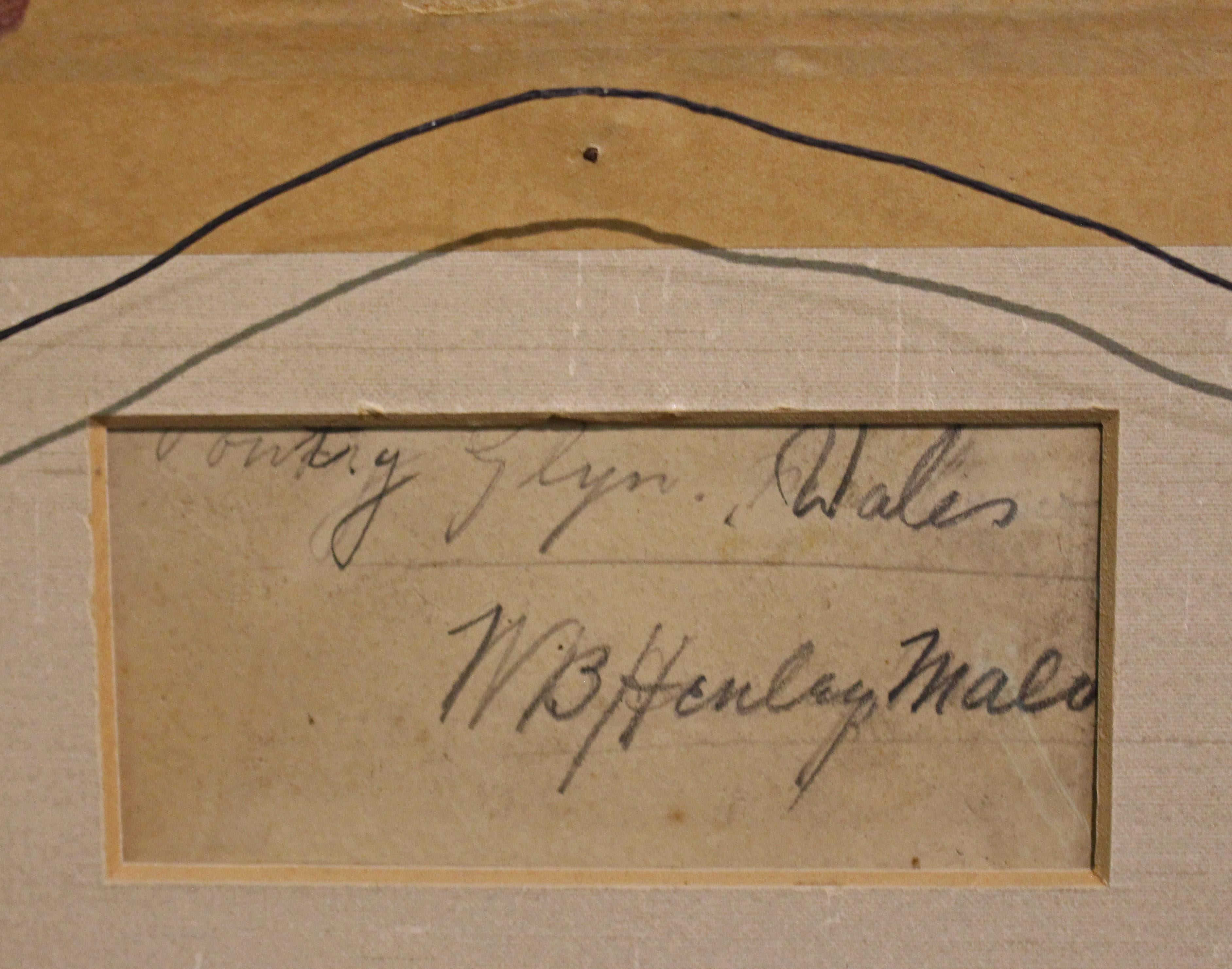 Huile sur panneau d'artiste de Ponty Glen Wales par W.B. Henley en vente 3