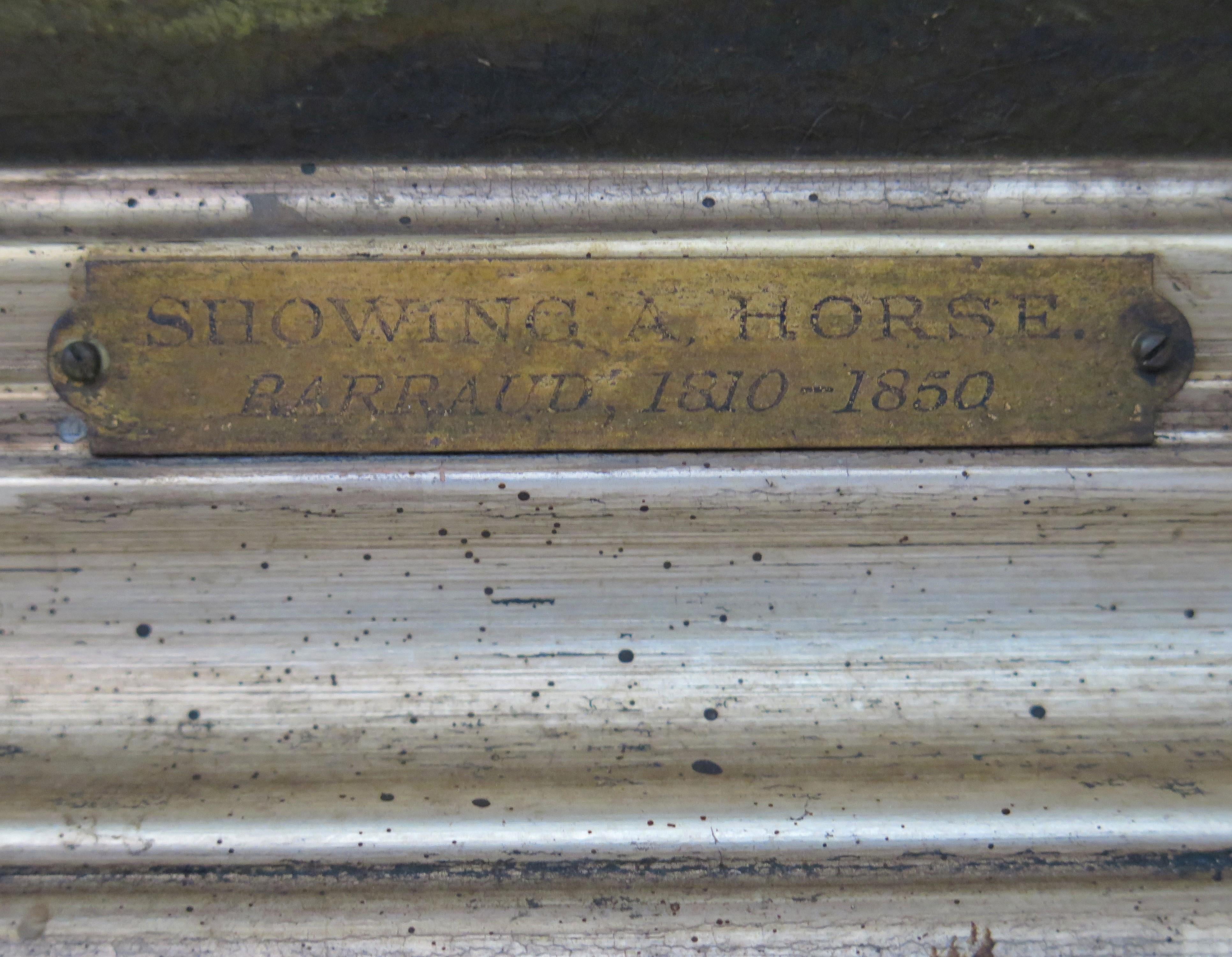Bois « Showing a Horse » attribué à William Barrand (britannique, 1810-1850)  en vente