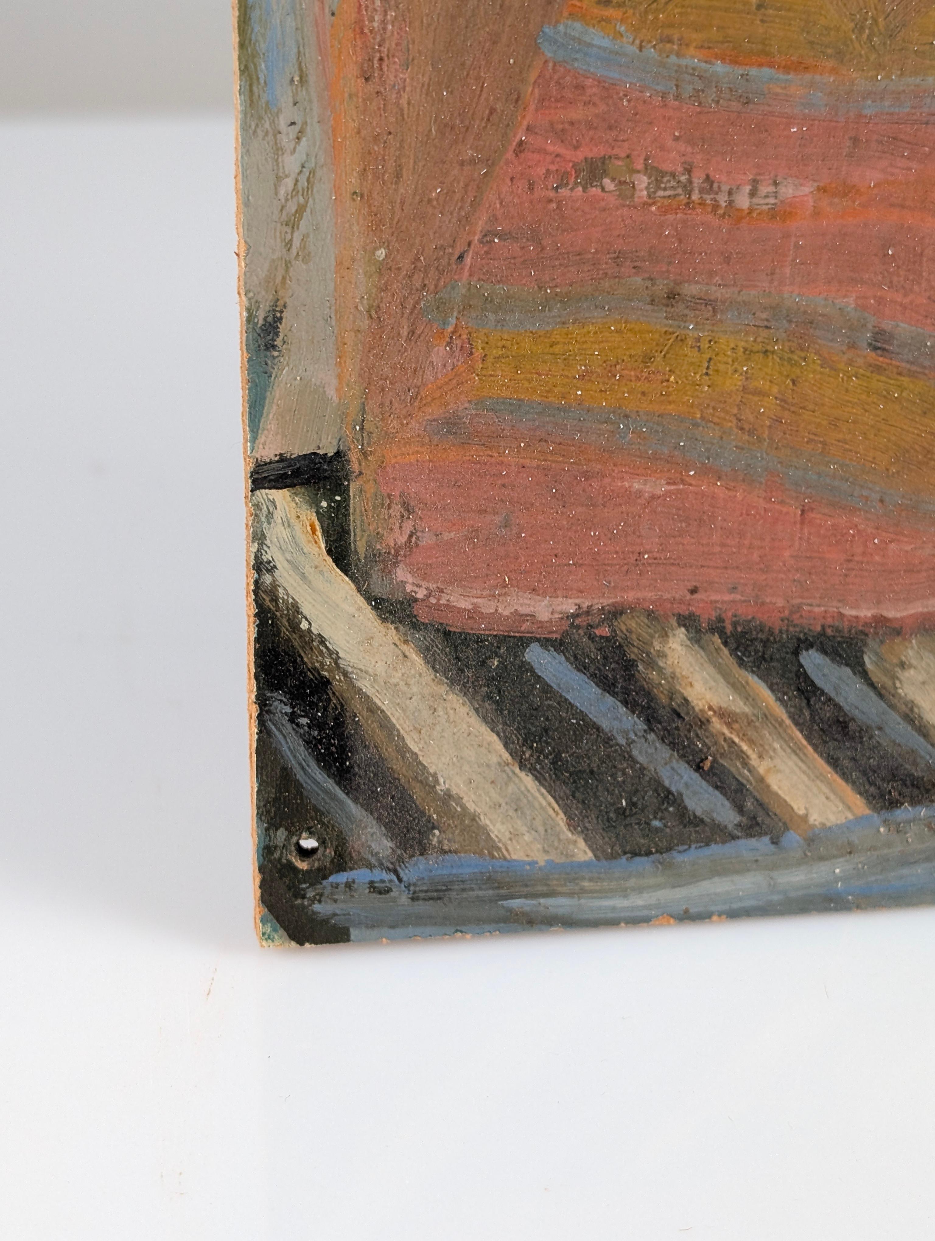Oil on Board by Einar Granum, Norway, 1950s For Sale 3
