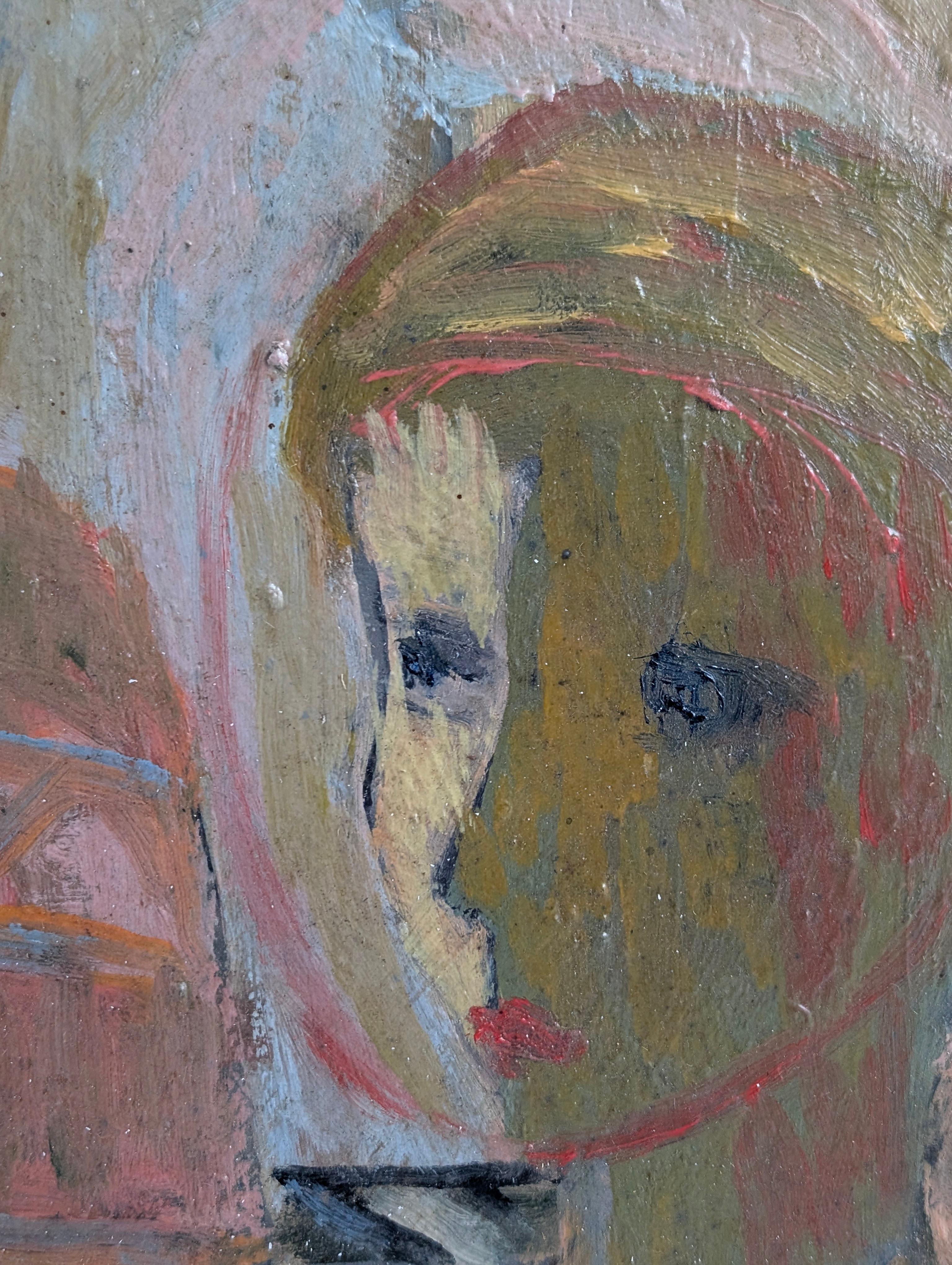Oil on Board by Einar Granum, Norway, 1950s In Good Condition For Sale In Benalmadena, ES