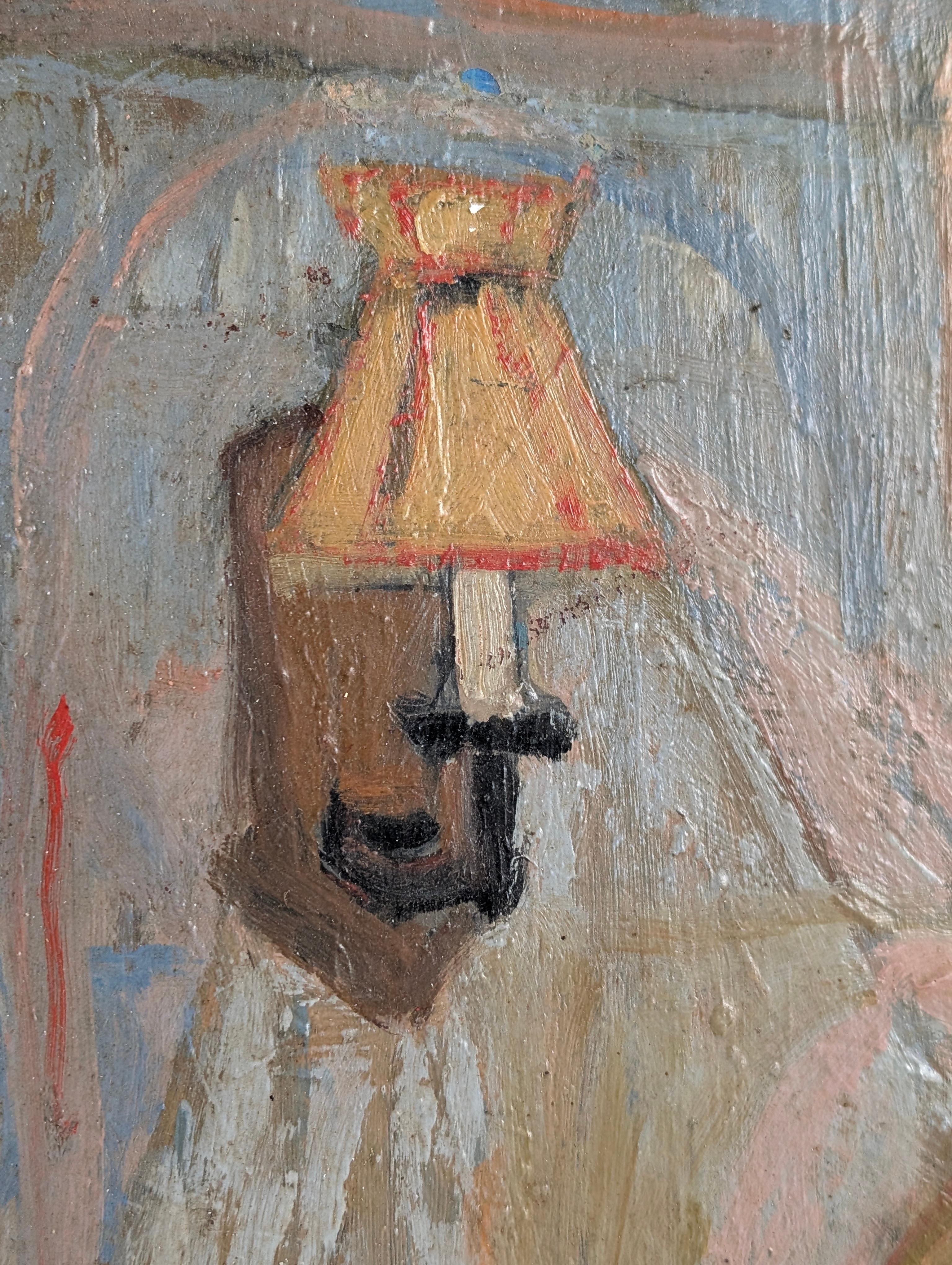 Mid-20th Century Oil on Board by Einar Granum, Norway, 1950s For Sale