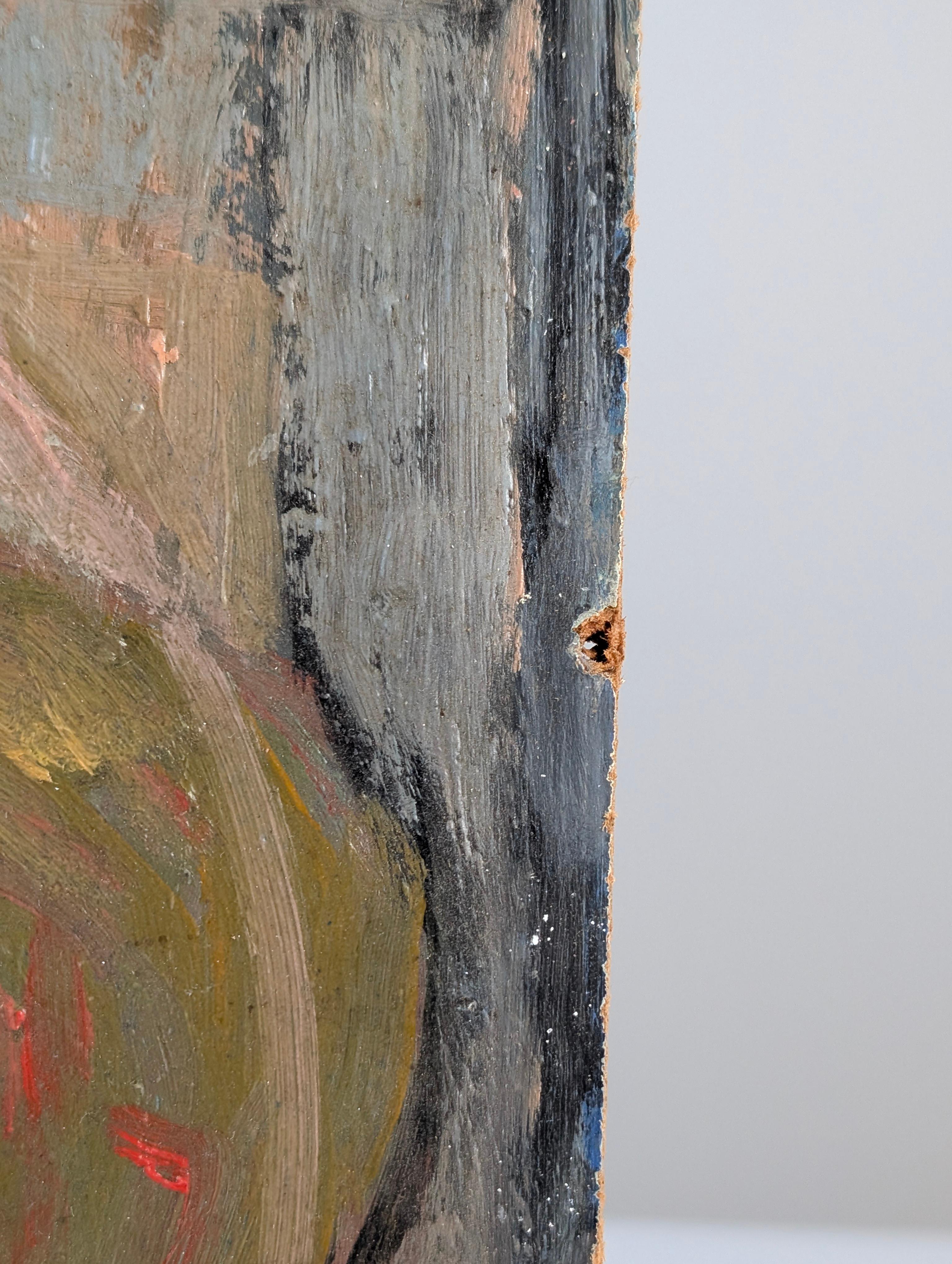 Oil on Board by Einar Granum, Norway, 1950s For Sale 1