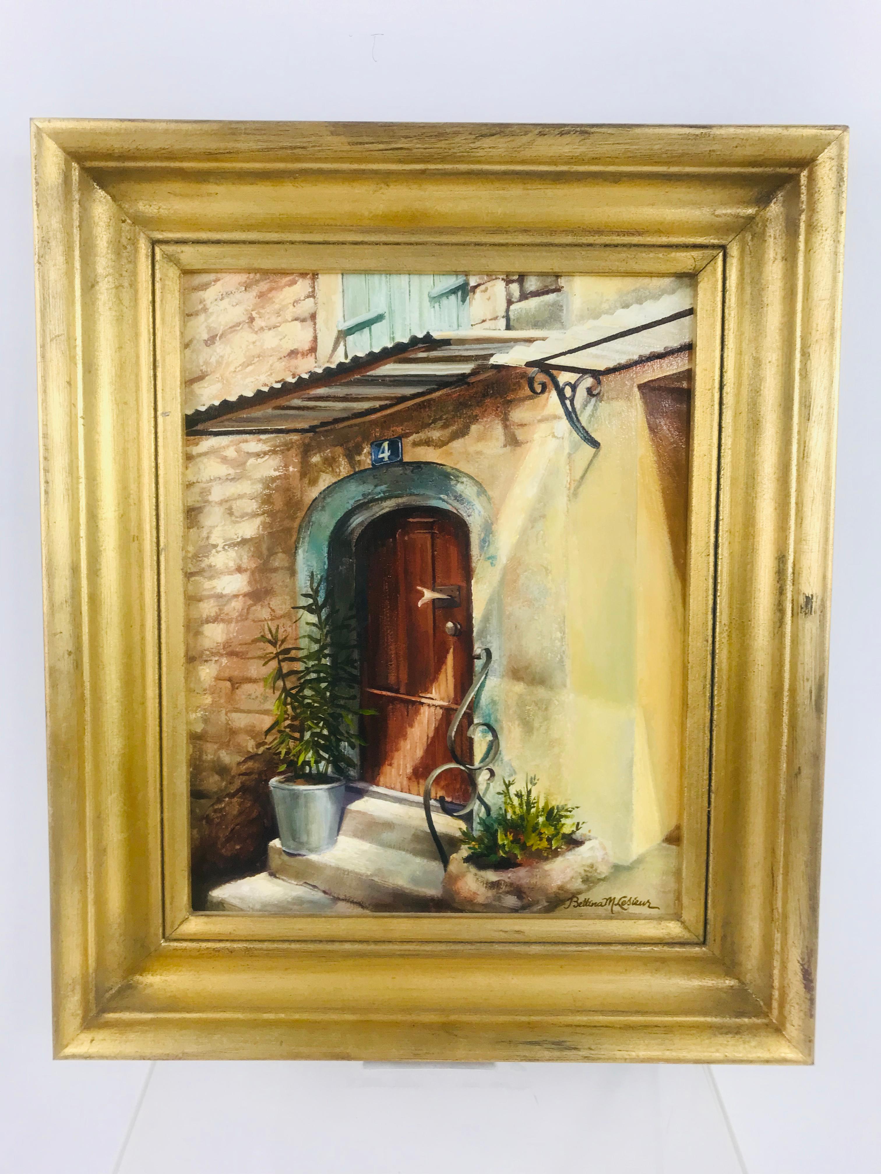 An exceptional signed (Signature: bottom right of canvas) oil on board by Duxbury, Ma native artist Bettina Lesieur. Bettina Lesieur is a Massachusetts native who resides and displays her paintings at her gallery in Duxbury, Massachusetts. Her style