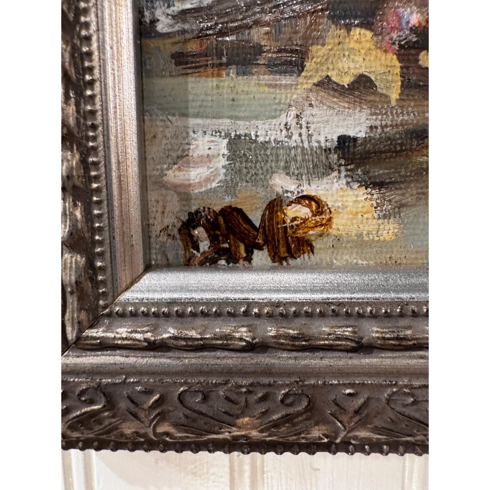 Óleo sobre tabla Pintura francesa mediados del siglo XX en venta