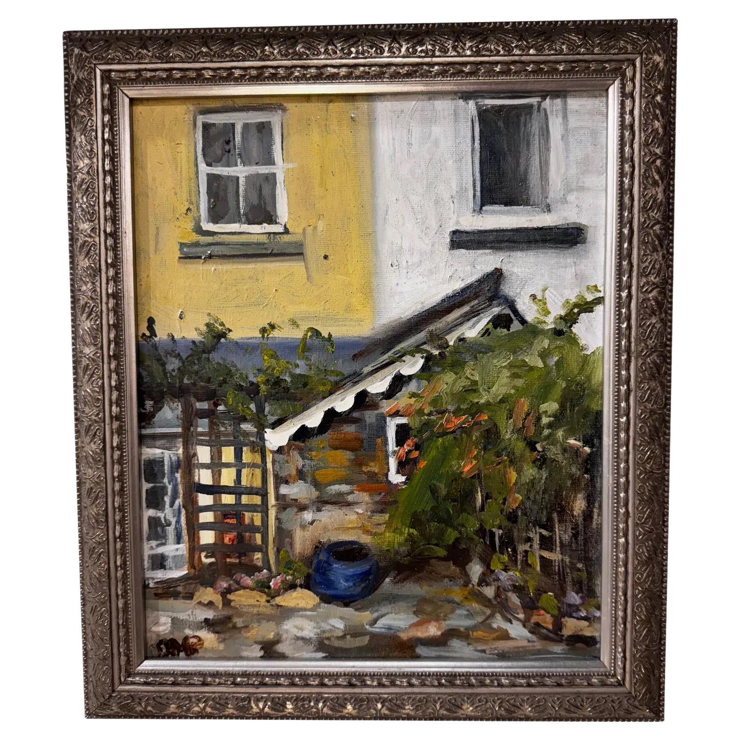 Oil on Board French Painting