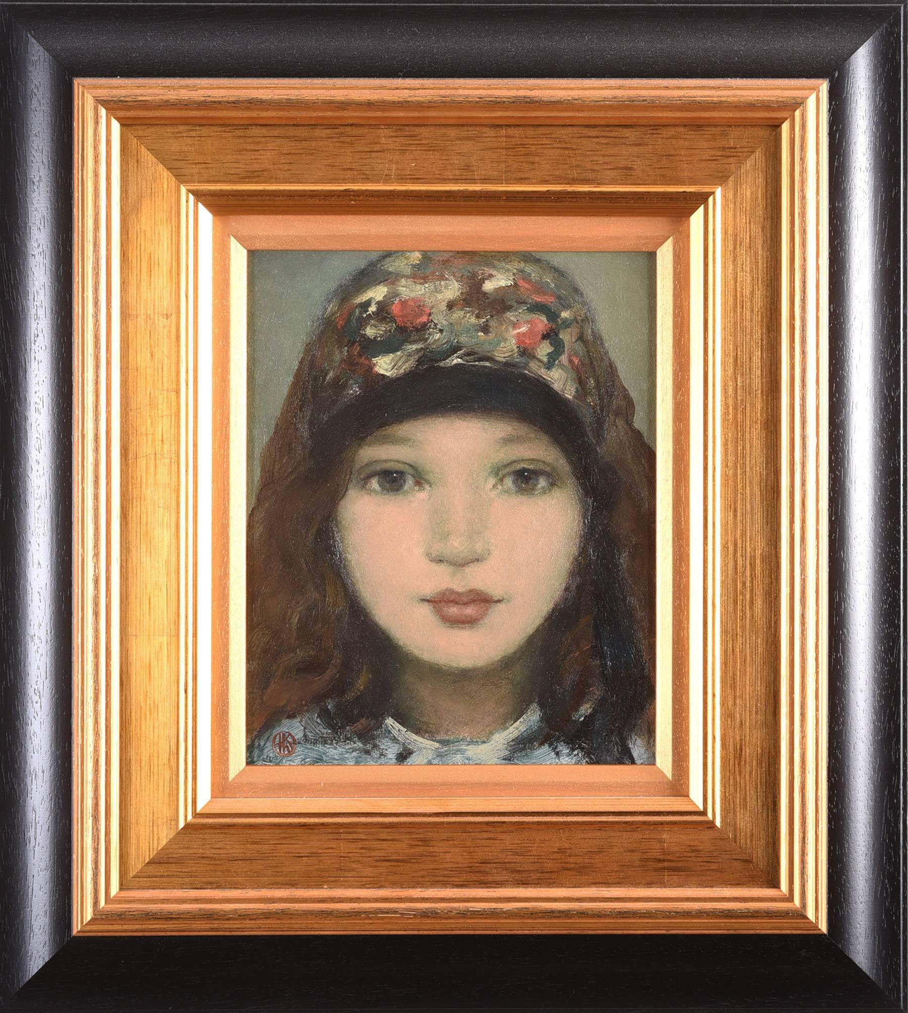Oil on Board 'Irish Eyes' by Ken Hamilton In Excellent Condition For Sale In Great Britain, Northern Ireland