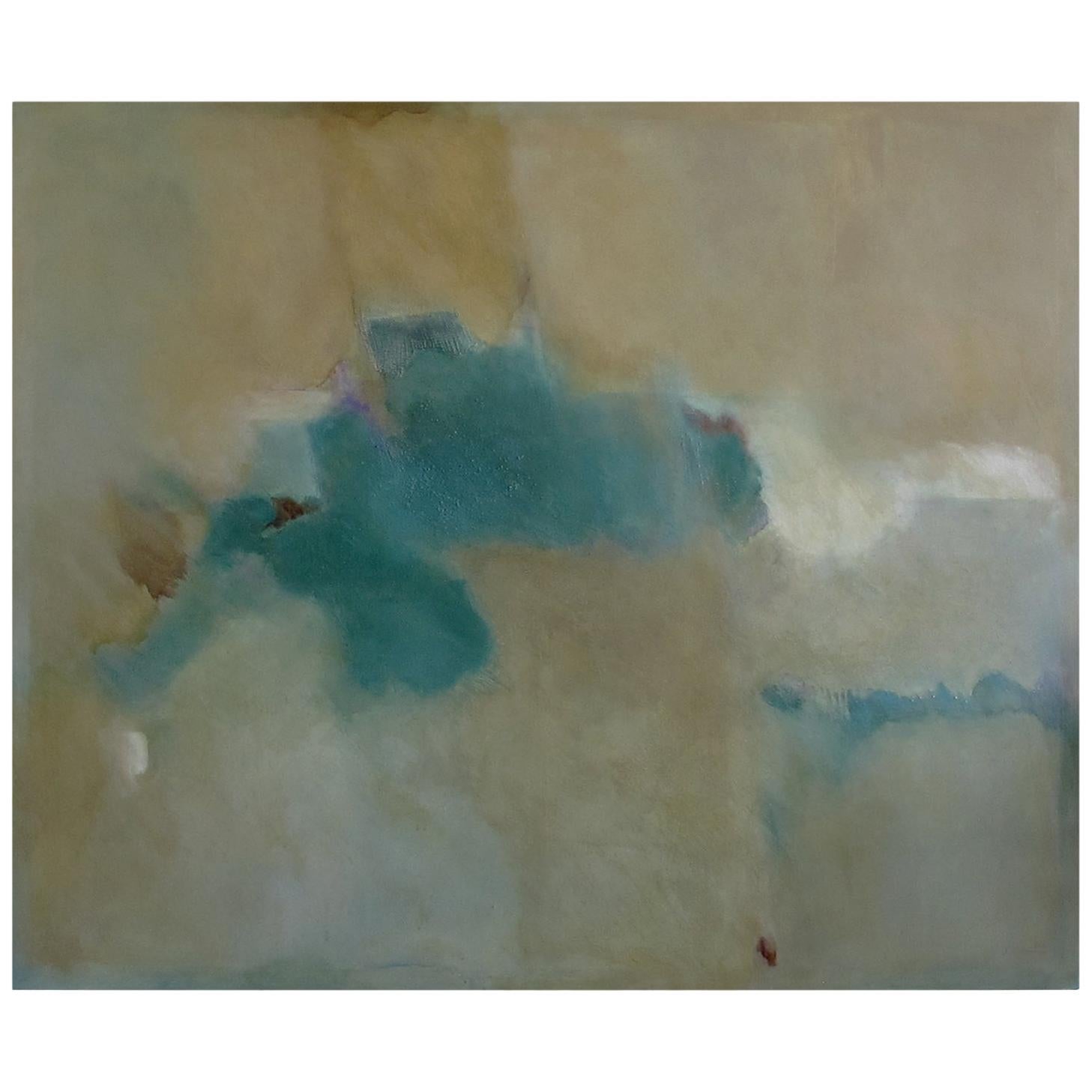 Oil on Board; Large Abstract Painting Entitled 'Destiny' by Sally Chiu