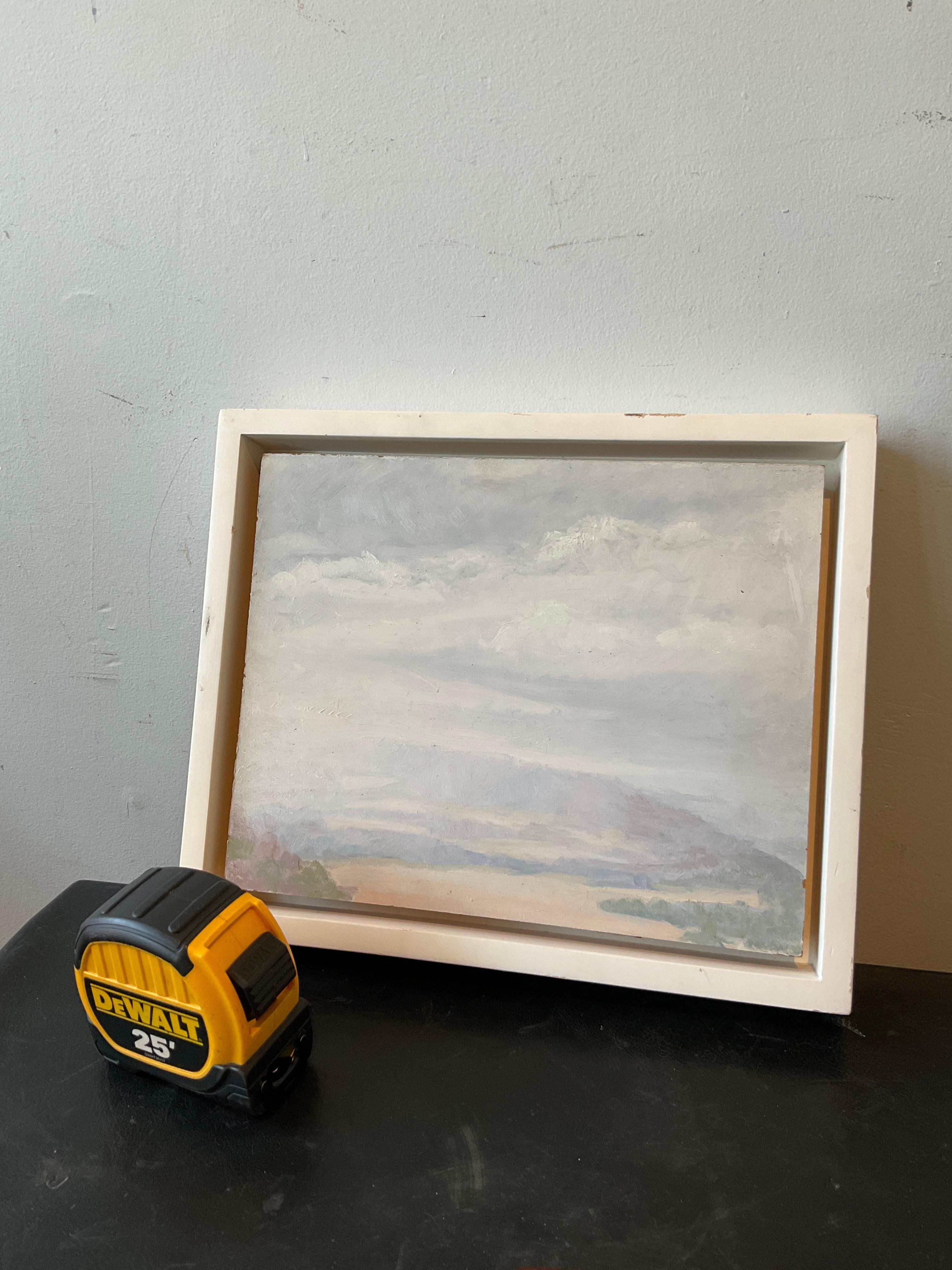Oil On Board Of Delaware Water Gap During Snow In Good Condition For Sale In Tarrytown, NY