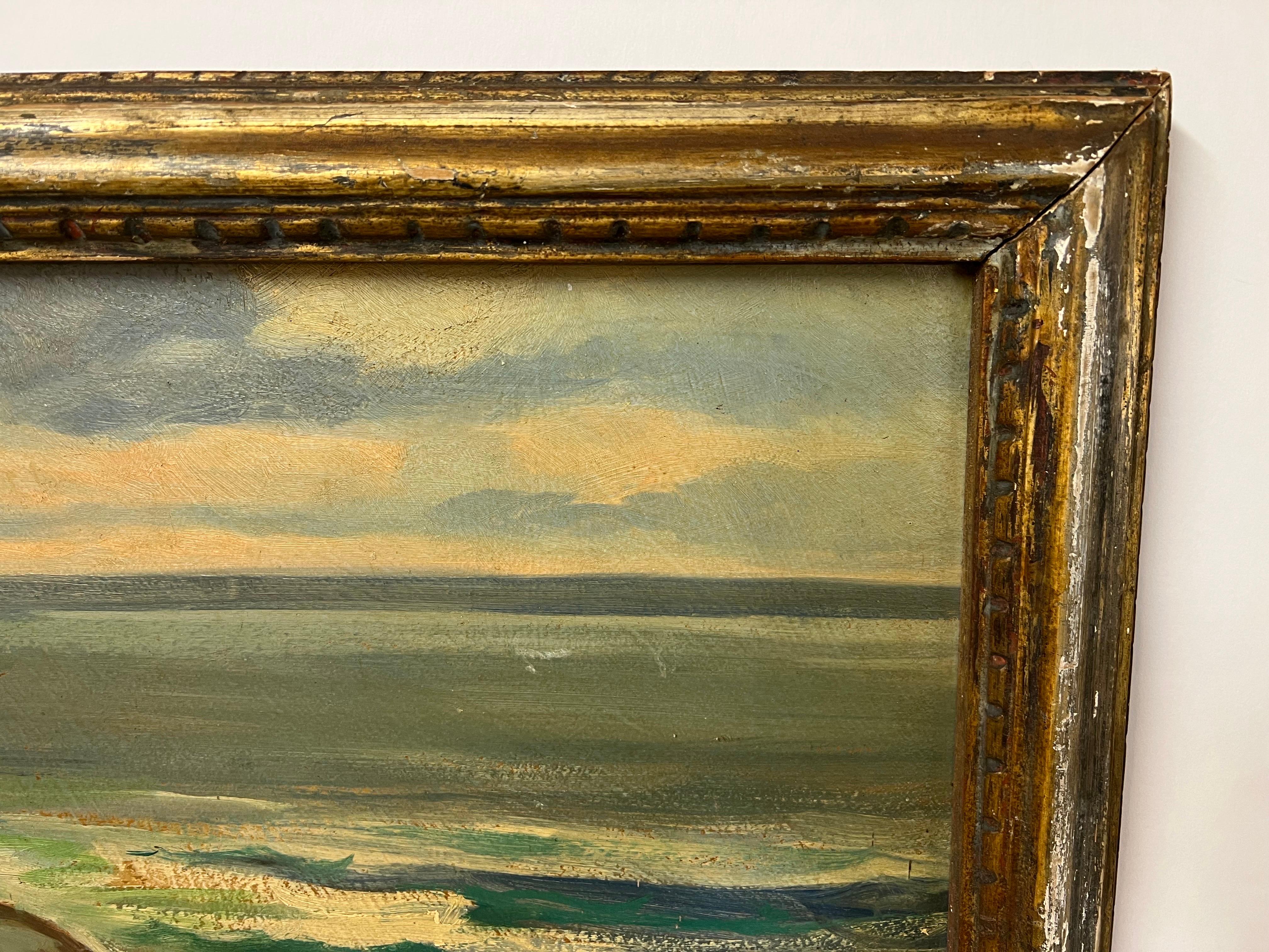 Oil on board of New Hampshire Coastal Scene For Sale 6