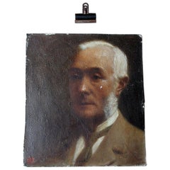 Antique Oil on Board Portrait of Augustus William Dubourg, by R.S. Moseley RA