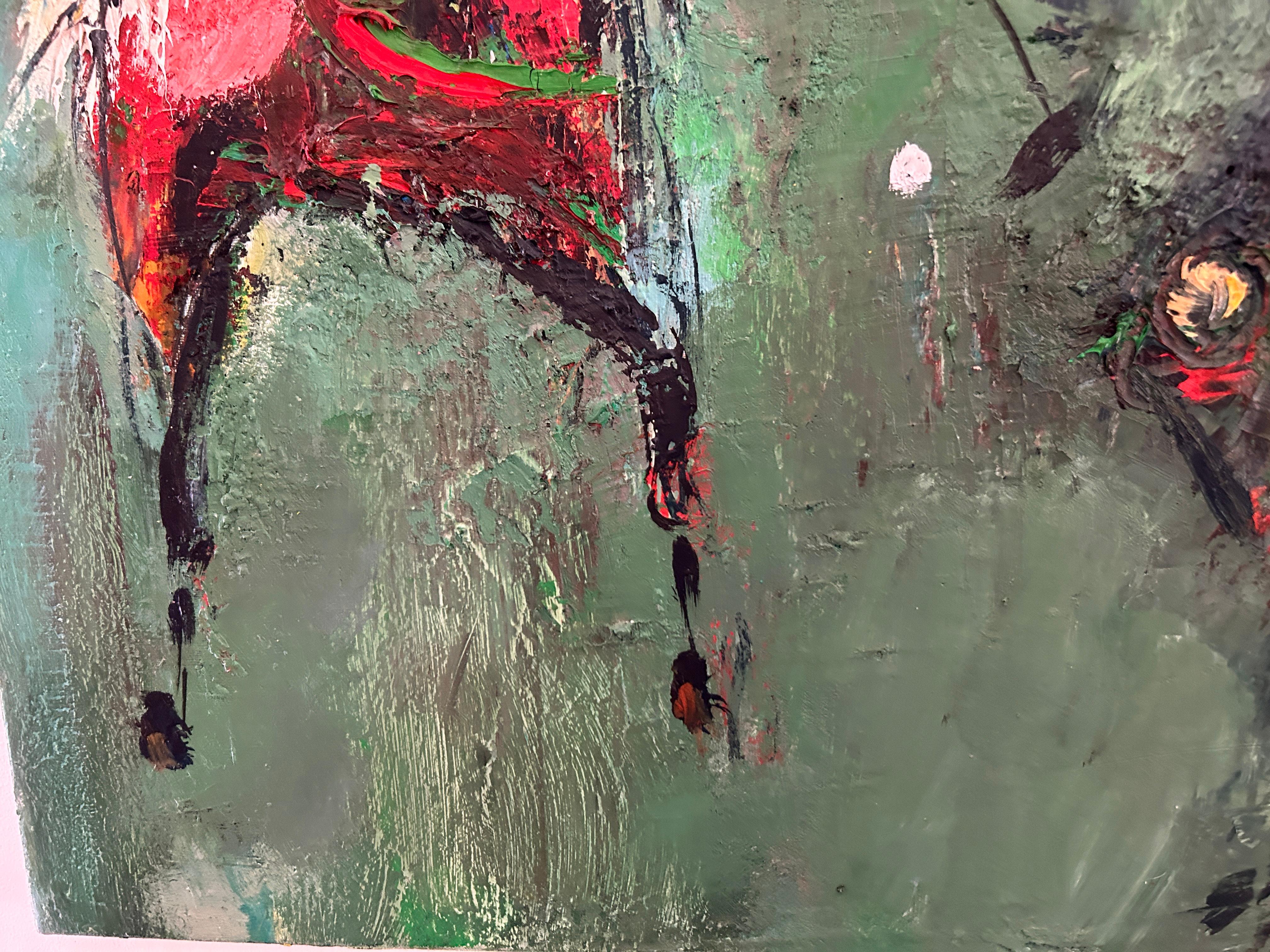 Milieu du XXe siècle Jeu de polo à l'huile sur toile de Pierre Bosco-Circa 1960 en vente
