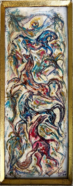 Oil on canvas 1954 Javier Ciria (1904–1991) Intertwined Horses