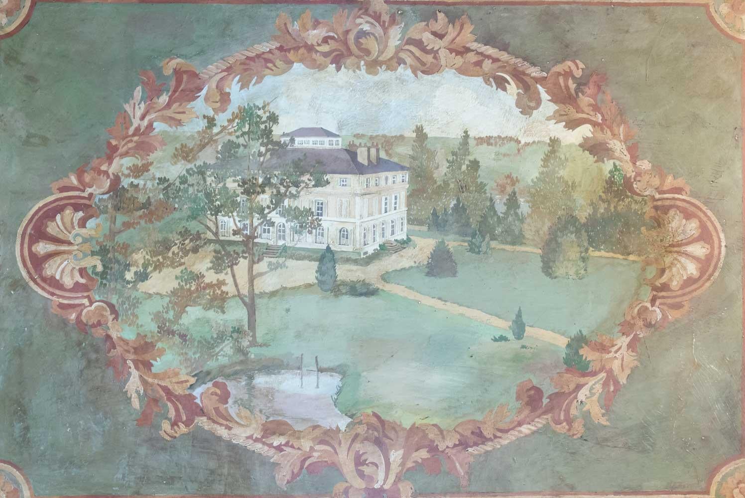 Oil on canvas 20th century of the Chateau de la Marche en Nievre.
Measures: H 90cm, L 130cm, P 3cm.