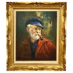 Oil on Canvas: 'a Fisherman with His Pipe'