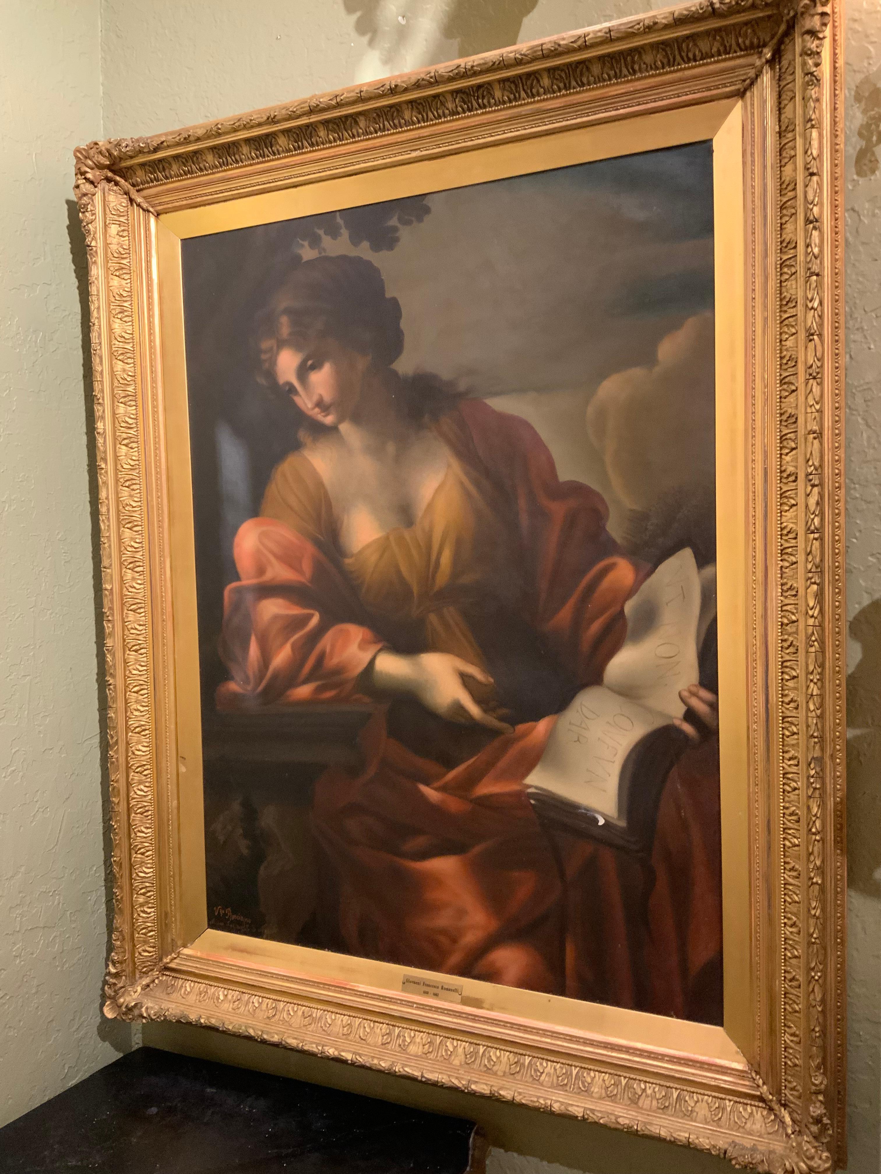 Dipinto a mano Olio su tela dopo Giovanni  Francesco Romanelli