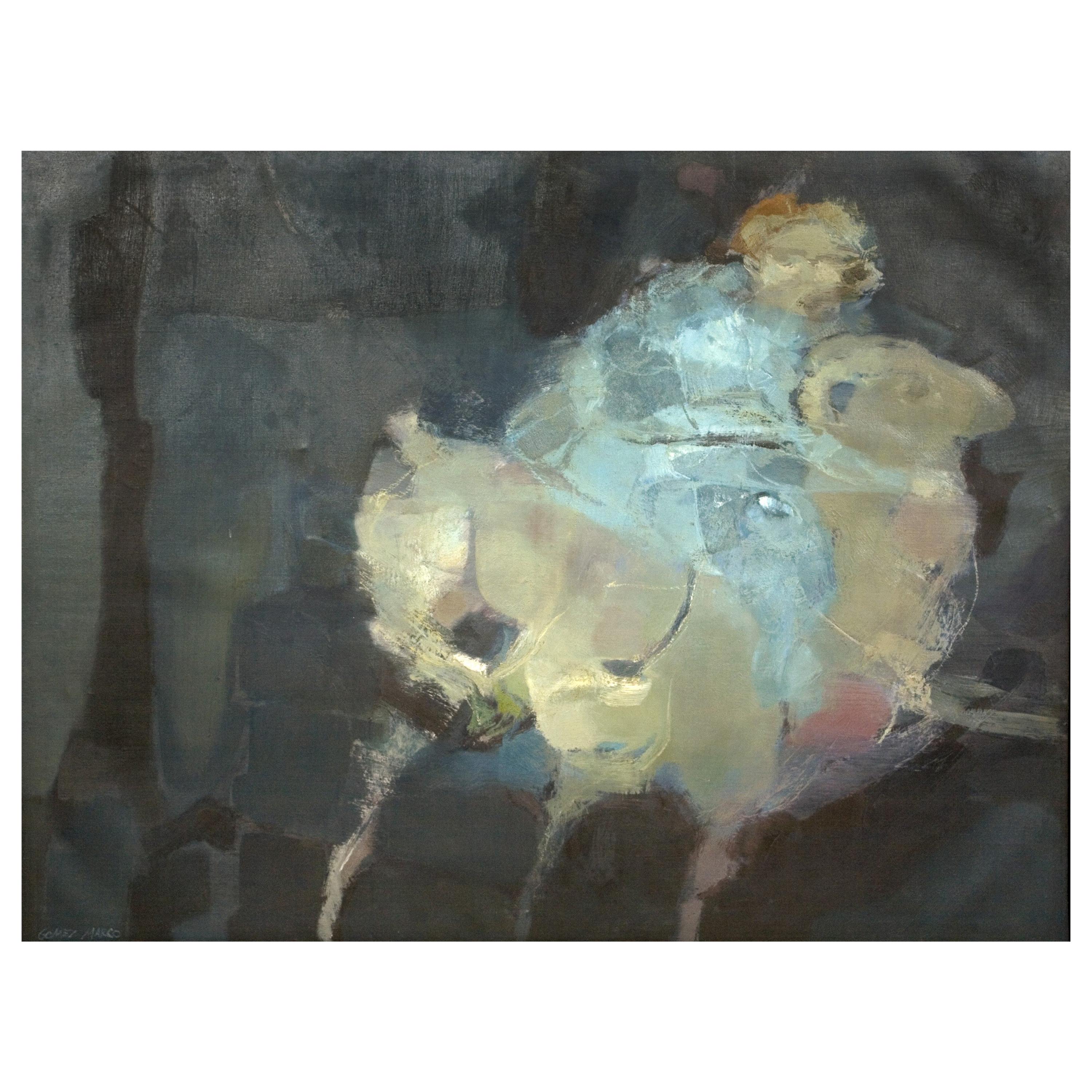 Óleo sobre lienzo, Alejandro Gómez Marco, Firmado, Siglo XX