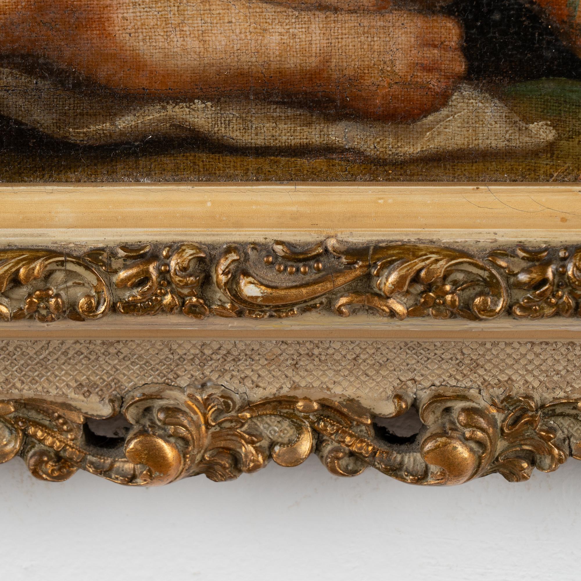 Öl auf Leinwand Allegorisches Gemälde der Weinlese mit Demeter, Italien um 1750-70 im Angebot 6