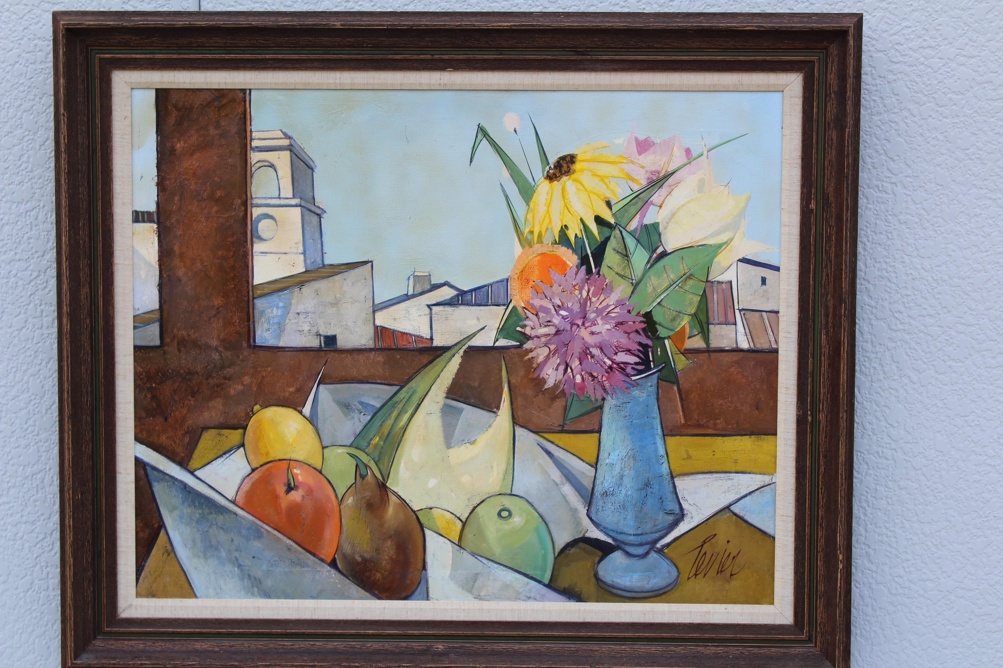1960s oil on canvas artwork by French artist Charles Levier tittle Dans Le Atelier (1920-2003).

Artwork measurements width 30'', height 24''.

1 of 7 pieces from a private collection.
