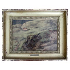 Oil on canvas attributed to Alexandre Calame