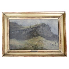 Huile sur toile attribuée à Alexandre Calame