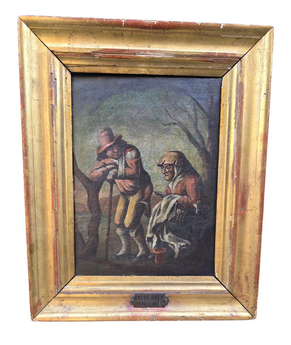 Huile sur toile attribuée à Andries Both - 17e siècle en vente 2