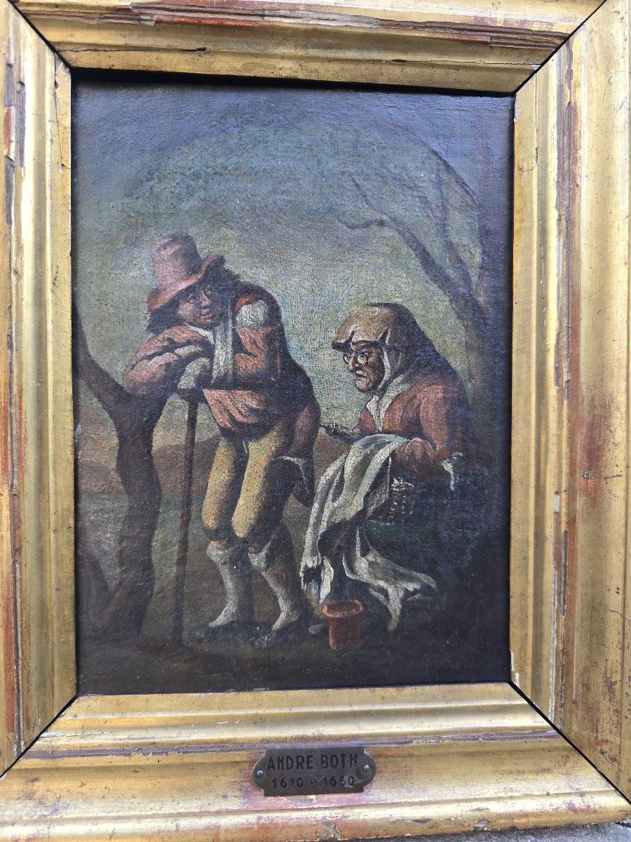 Huile sur toile attribuée à Andries Both - 17e siècle en vente 4