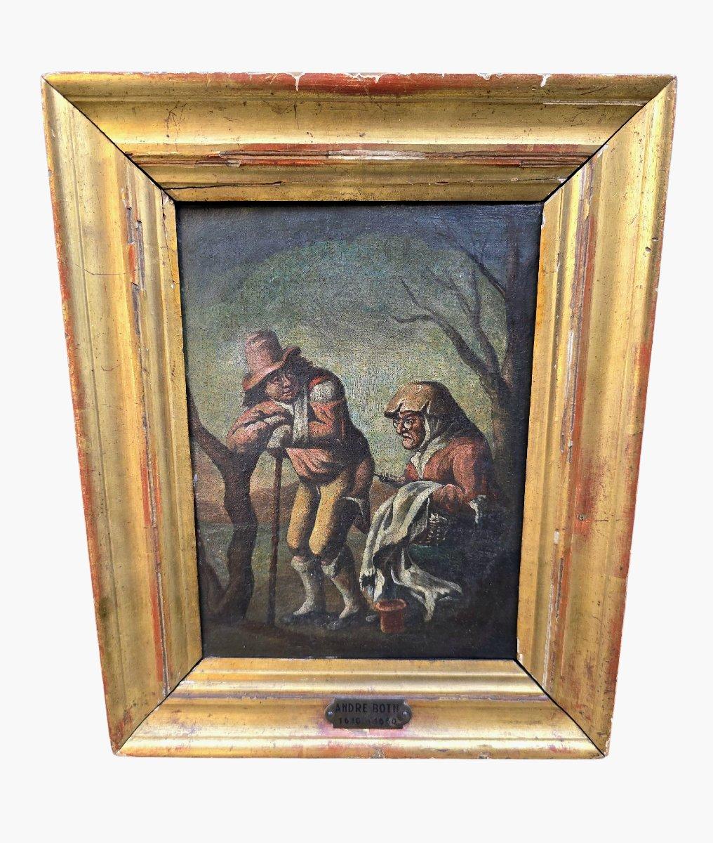 Huile sur toile attribuée à Andries Both - 17e siècle en vente 1