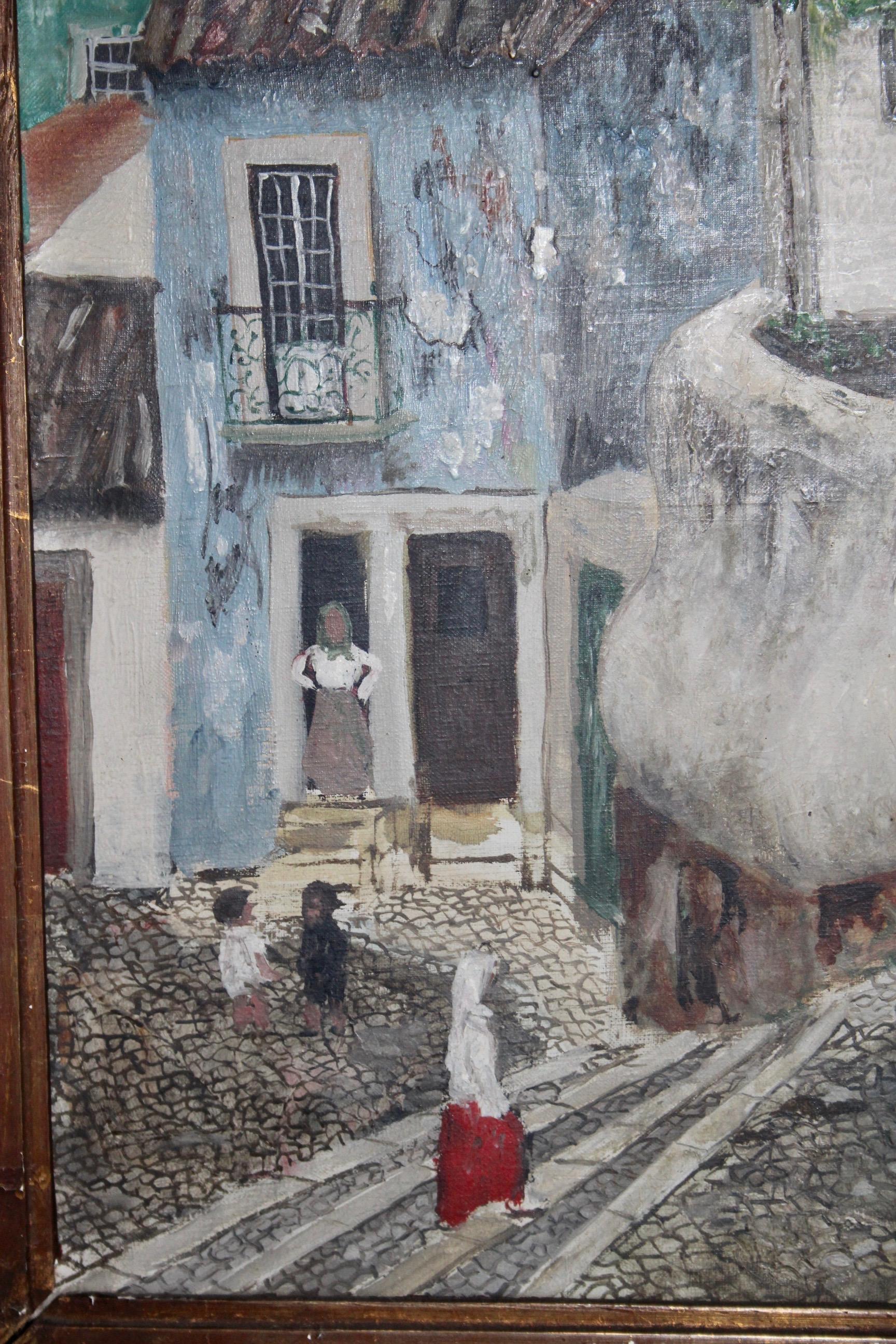 Portuguese Oil on canvas attributed to Francis Smith For Sale