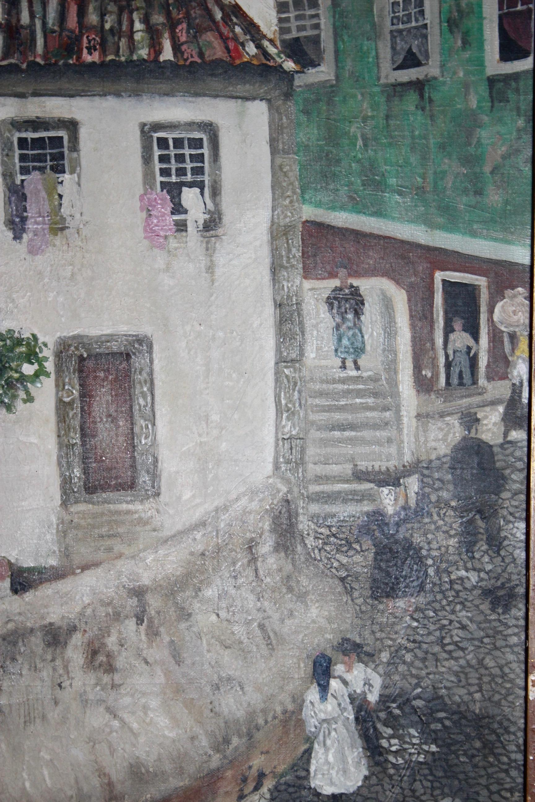Oil on canvas attributed to Francis Smith In Good Condition For Sale In grand Lancy, CH