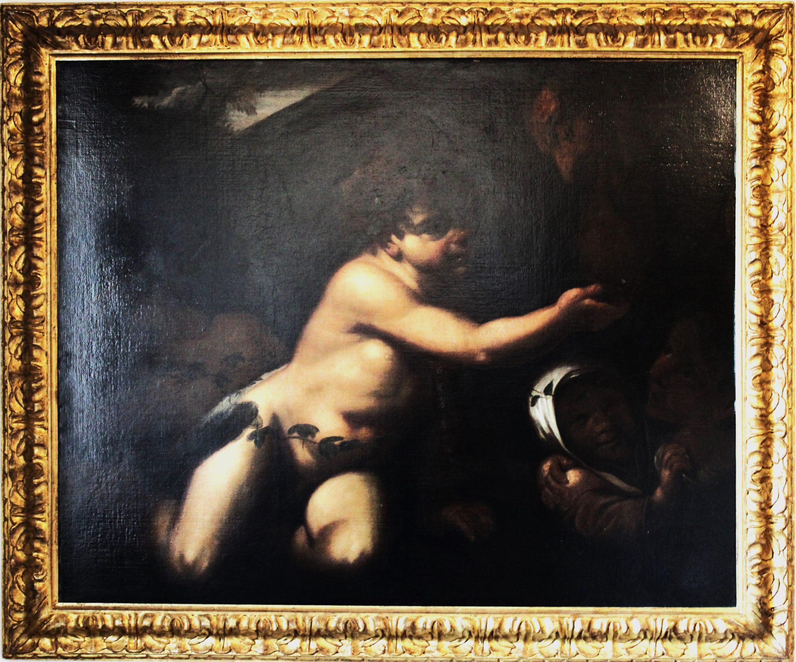European Oil on canvas, (attributed to Giacinto Brandi, Rome) For Sale