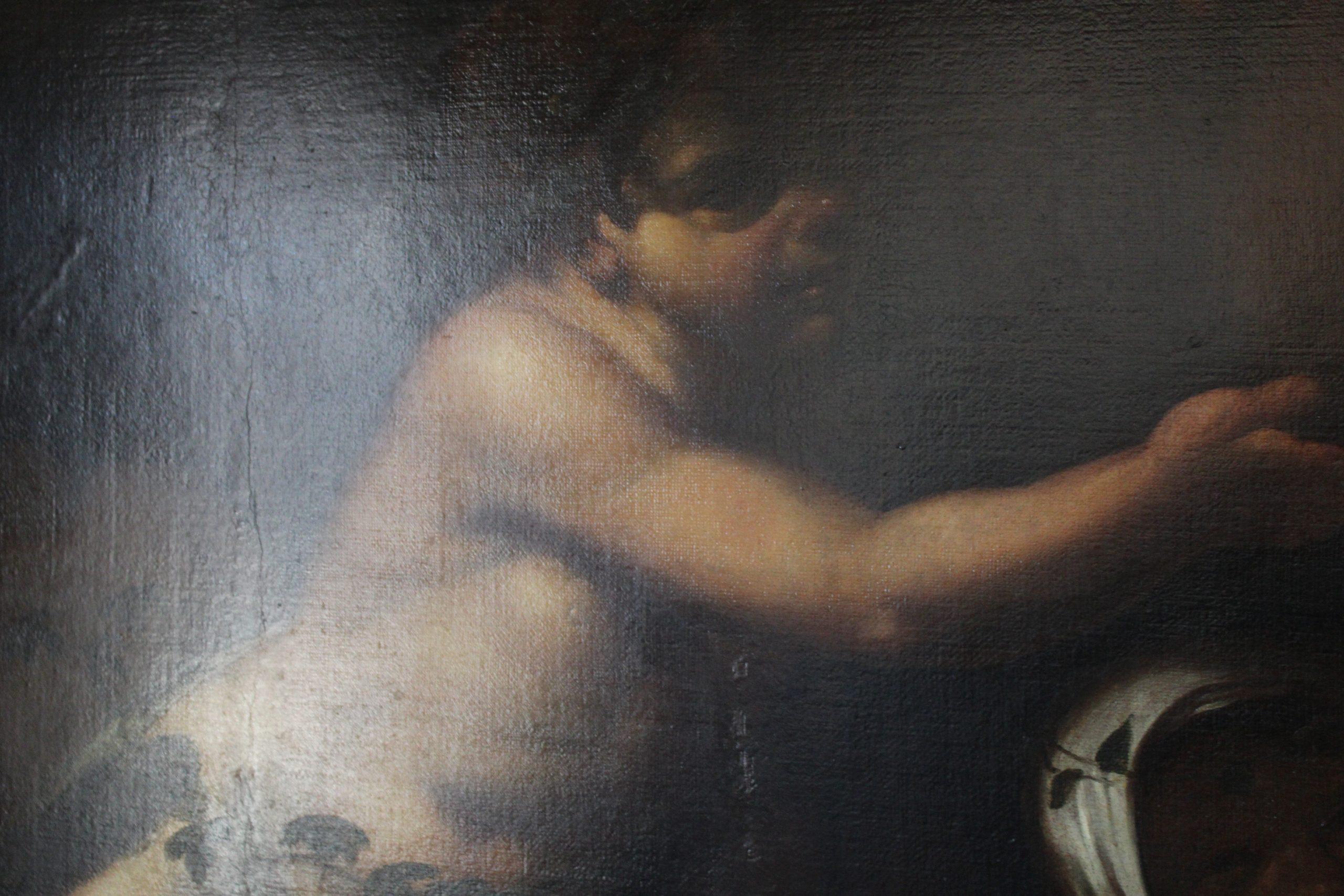 18th Century and Earlier Oil on canvas, (attributed to Giacinto Brandi, Rome) For Sale