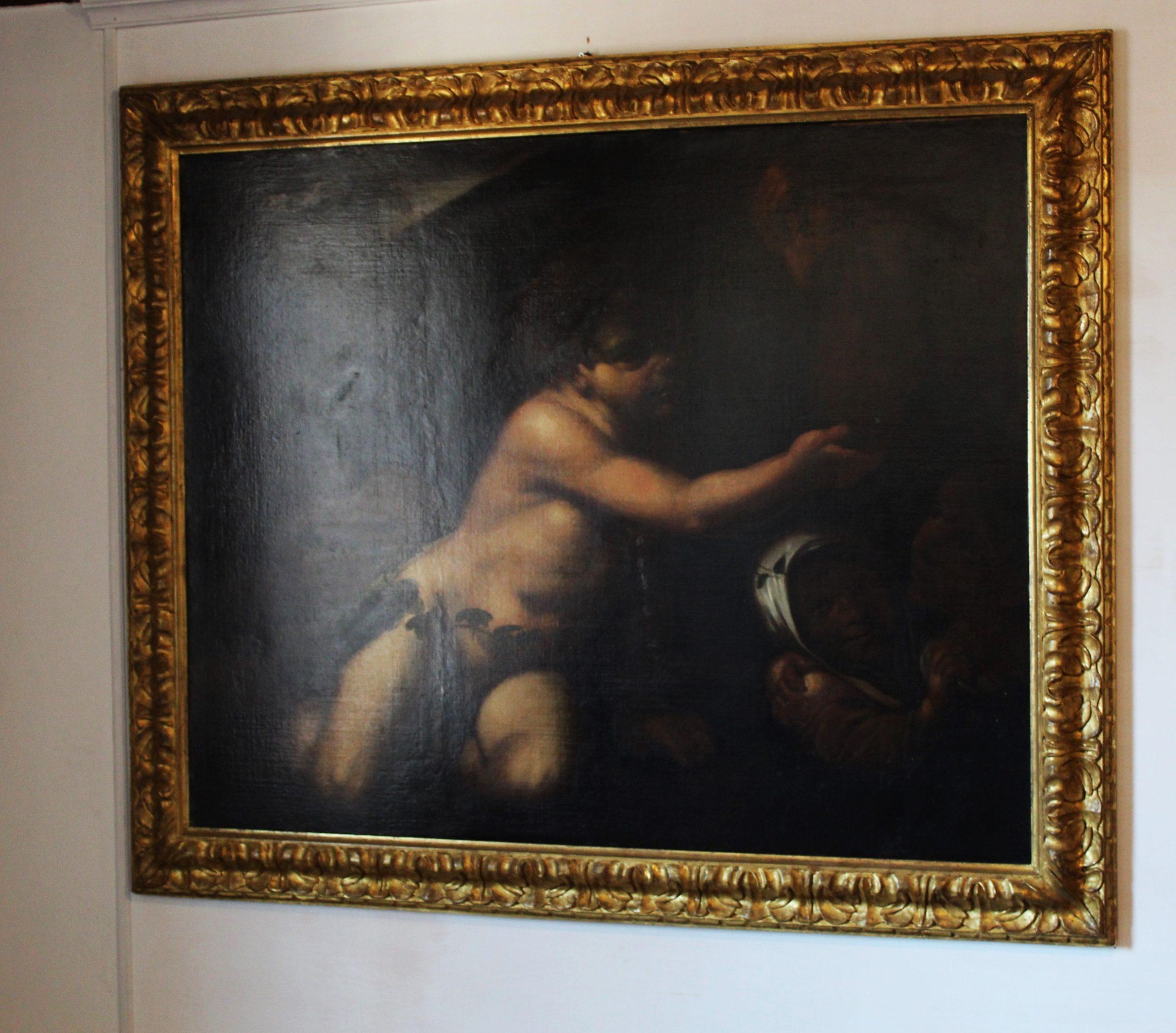 Canvas Oil on canvas, (attributed to Giacinto Brandi, Rome) For Sale