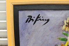 Huile sur toile "bouquet de fleurs" Tournesols par Franz Priking