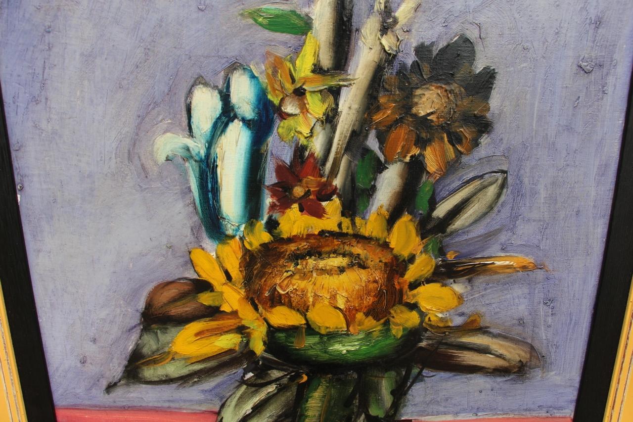 French Oil On Canvas 