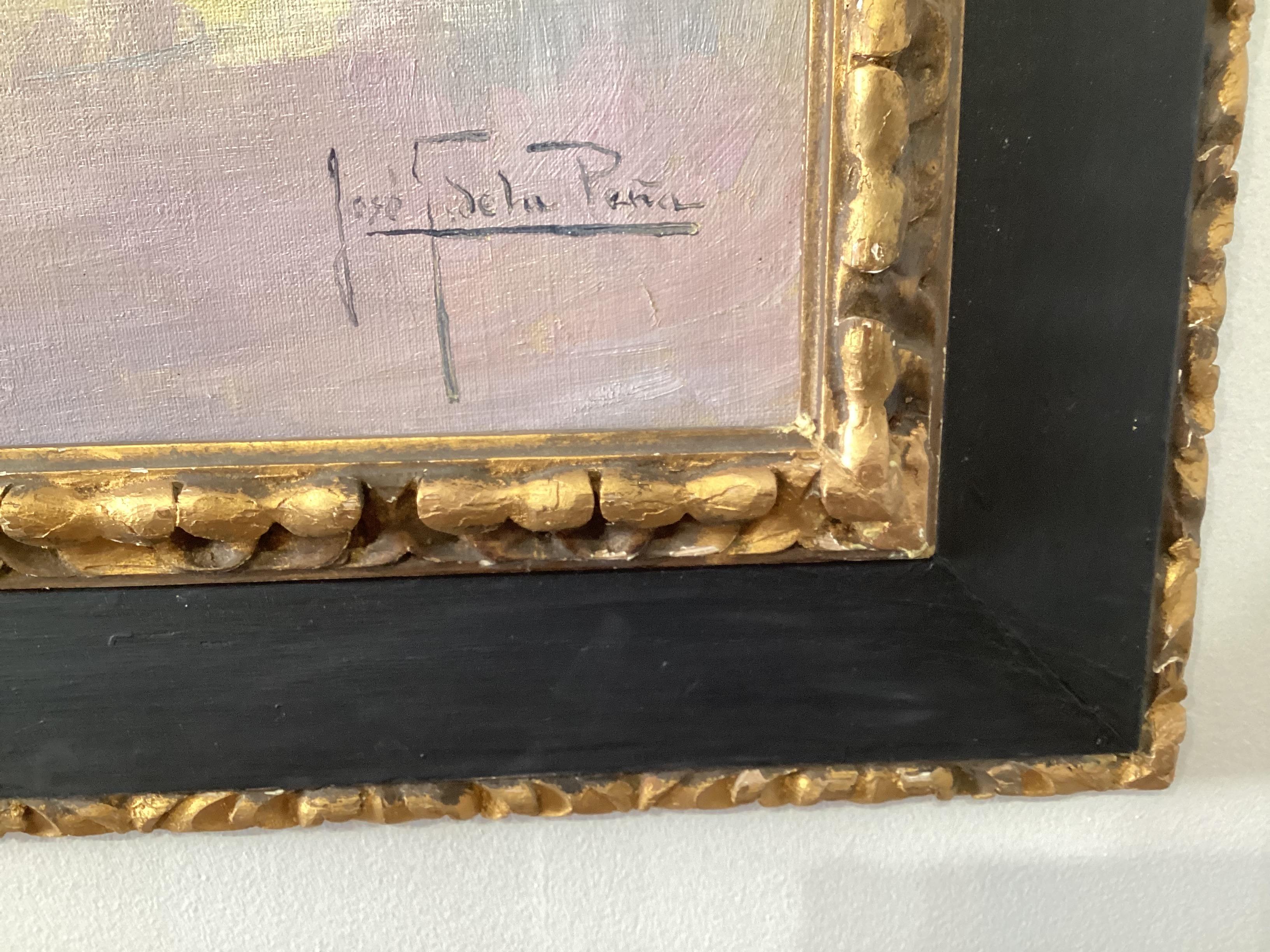 Ölgemälde auf Leinwand „Bullfighting“ von Jose Gonzalez De La Pena (1887-1961) (20. Jahrhundert) im Angebot