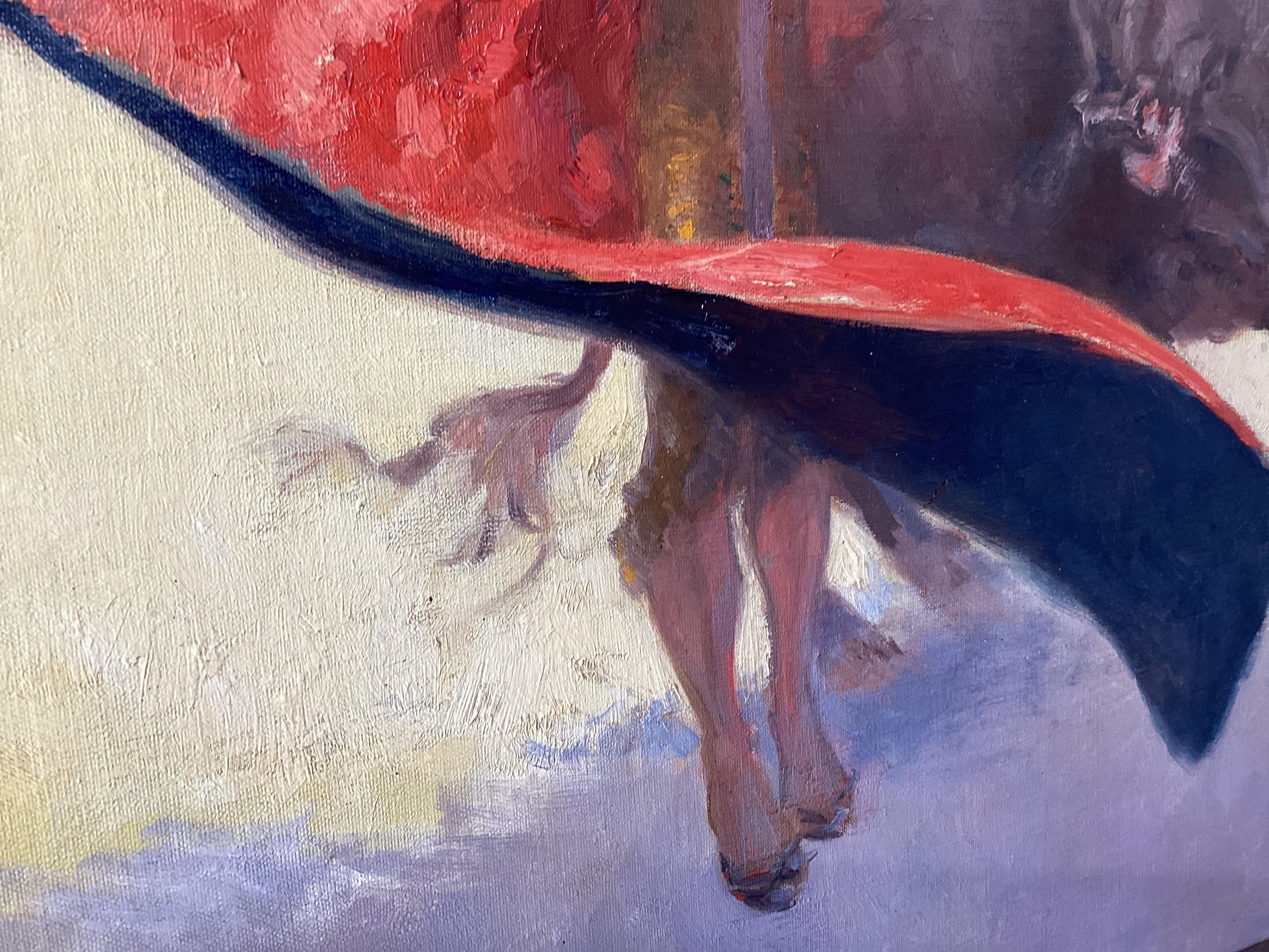 Ölgemälde auf Leinwand „Bullfighting“ von Jose Gonzalez De La Pena (1887-1961) im Angebot 4