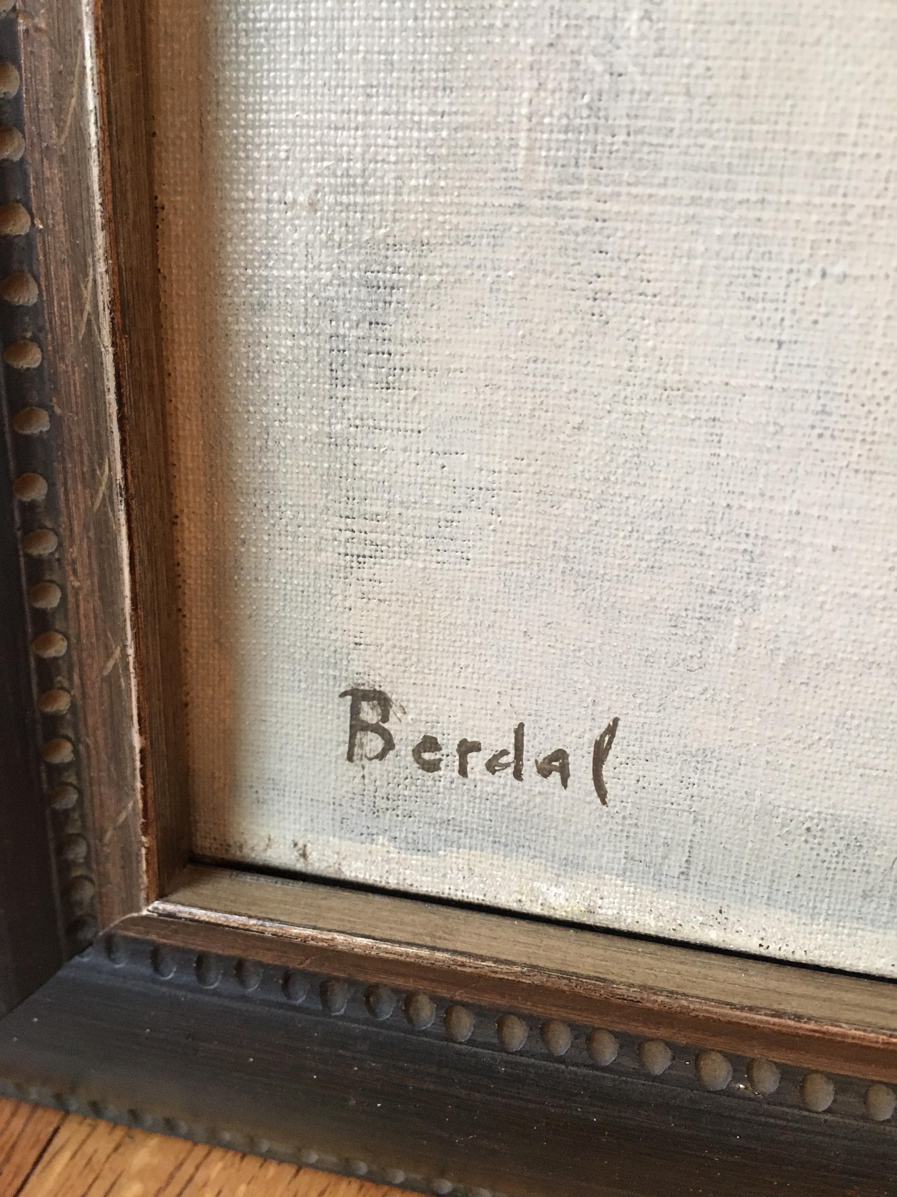 Fin du 20e siècle Huile sur toile d'Alex Berdal  en vente