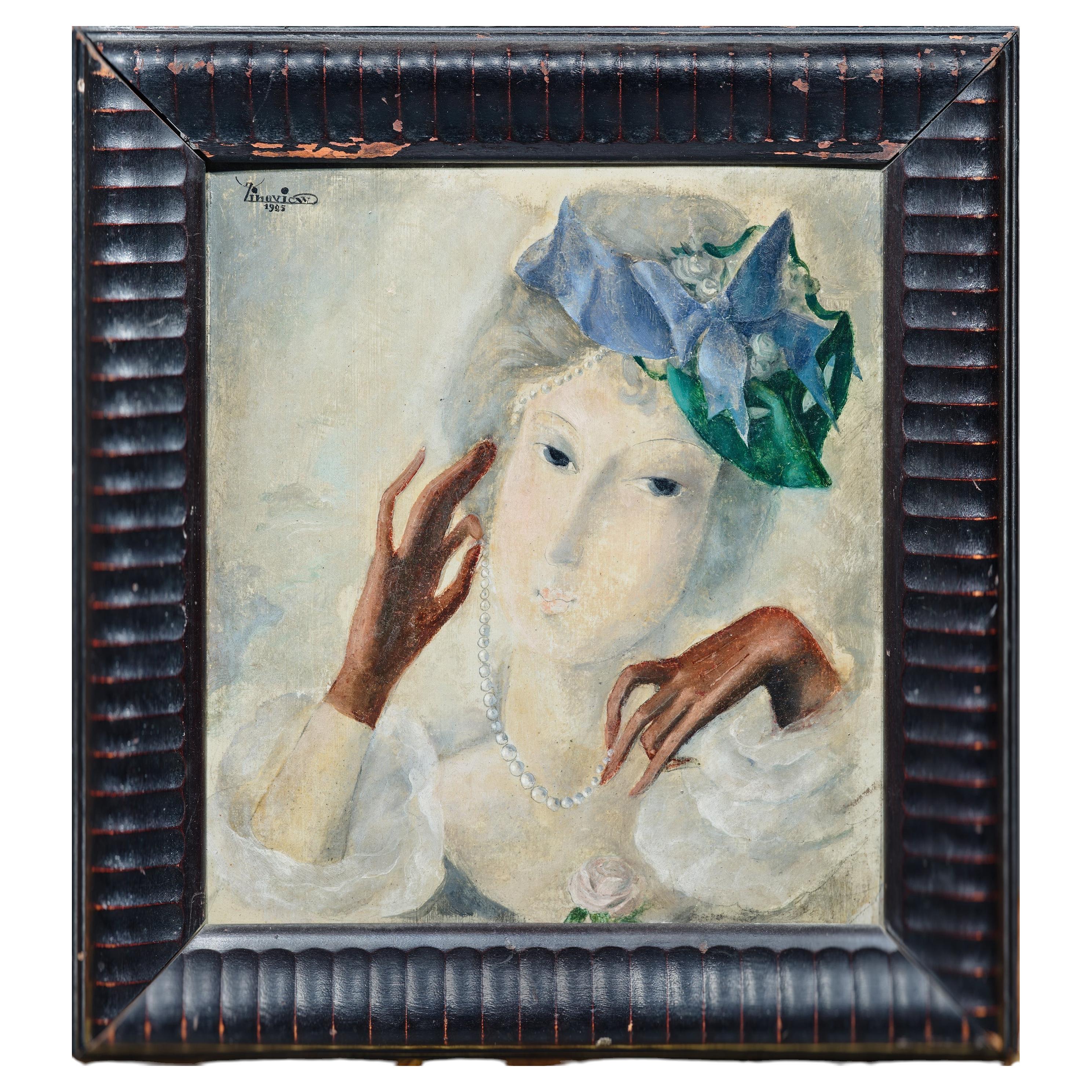 Oil on canvas by Alexandre Zinoview 1925