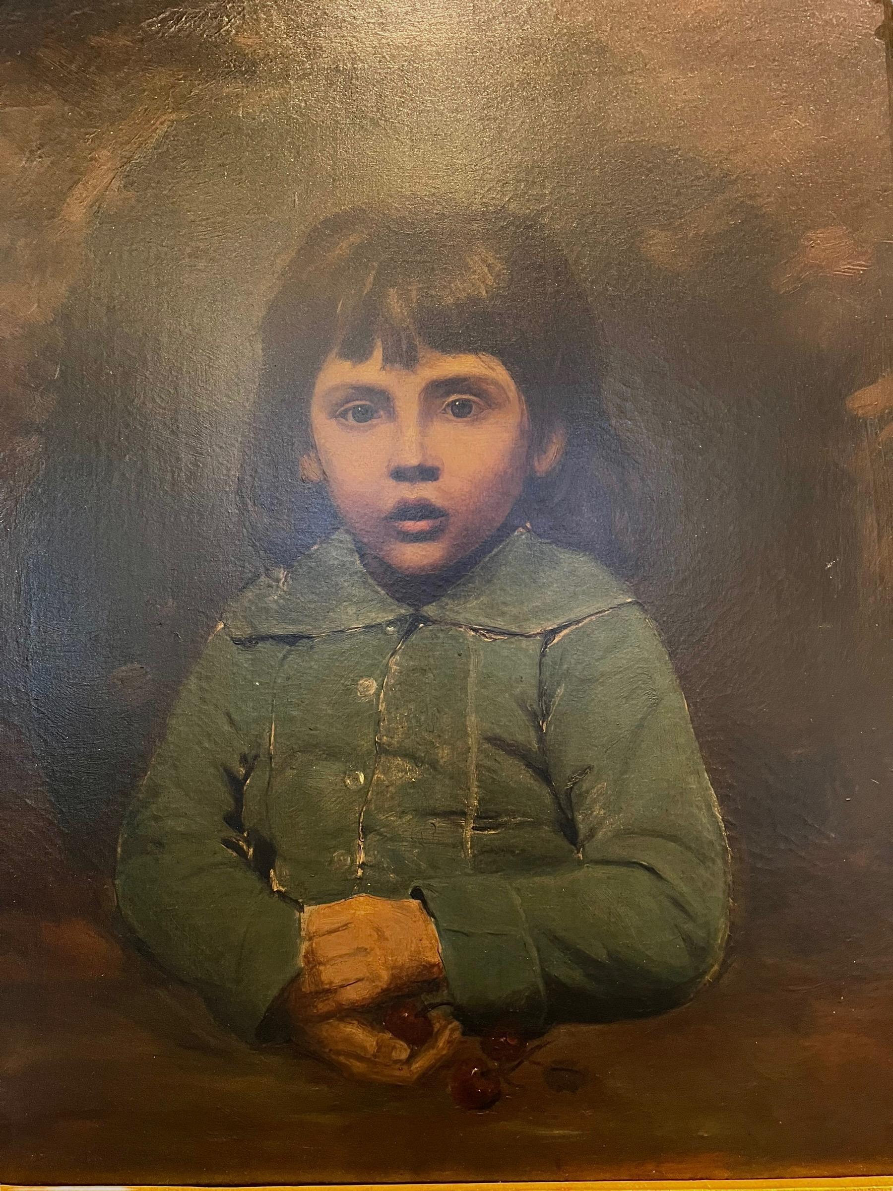 Oil on Canvas by Alexej Harlamoff, 1840–1925 'Russia' In Fair Condition For Sale In North Miami, FL