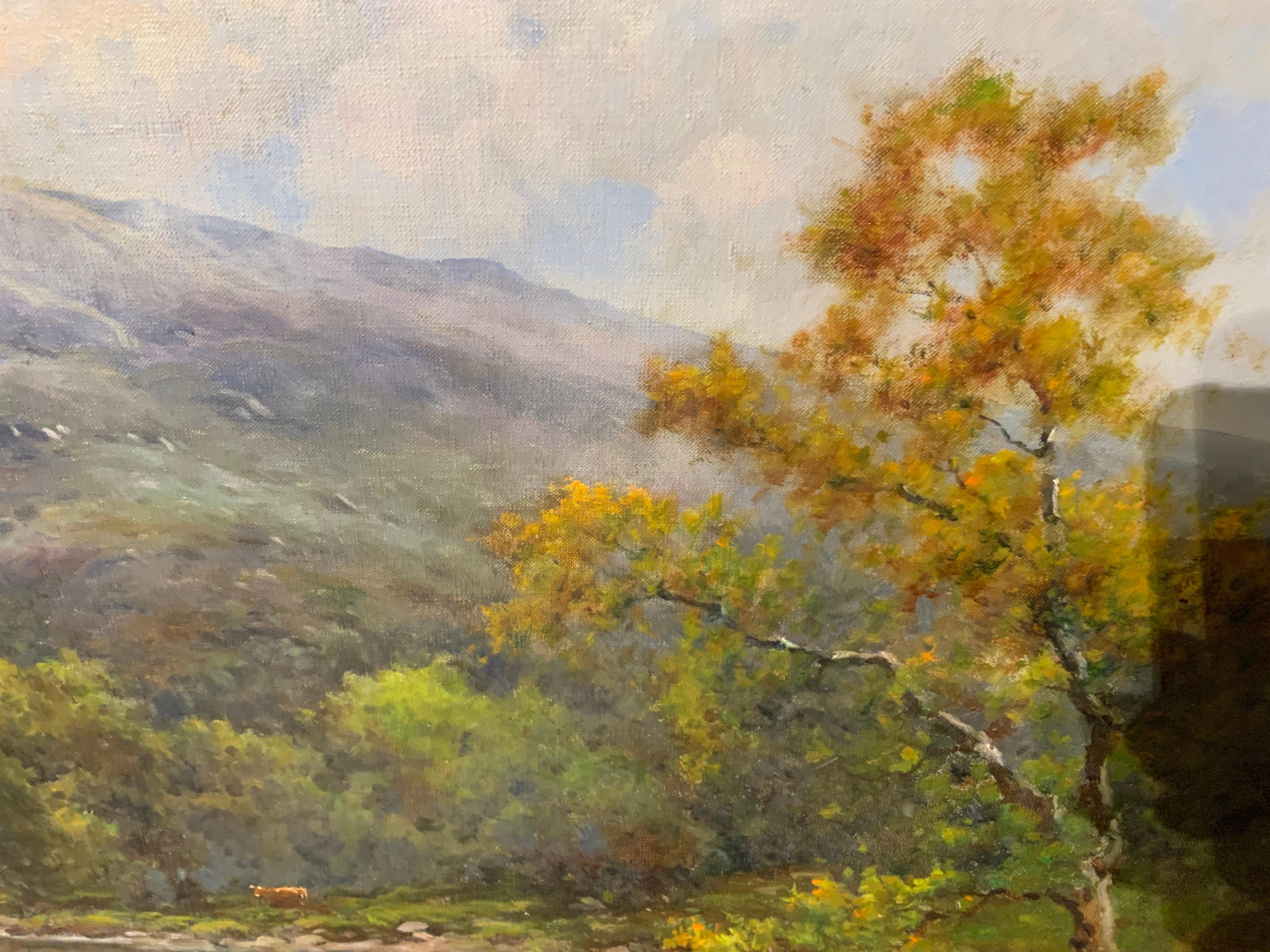 19th Century Oil on Canvas by Alfred Fontville de Breanski, Jr. 'British, 1877-1957'