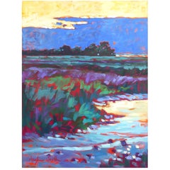 Oil on Canvas by Artist Betty Anglin Smith Titled "Low Tide, John's Island" 1999