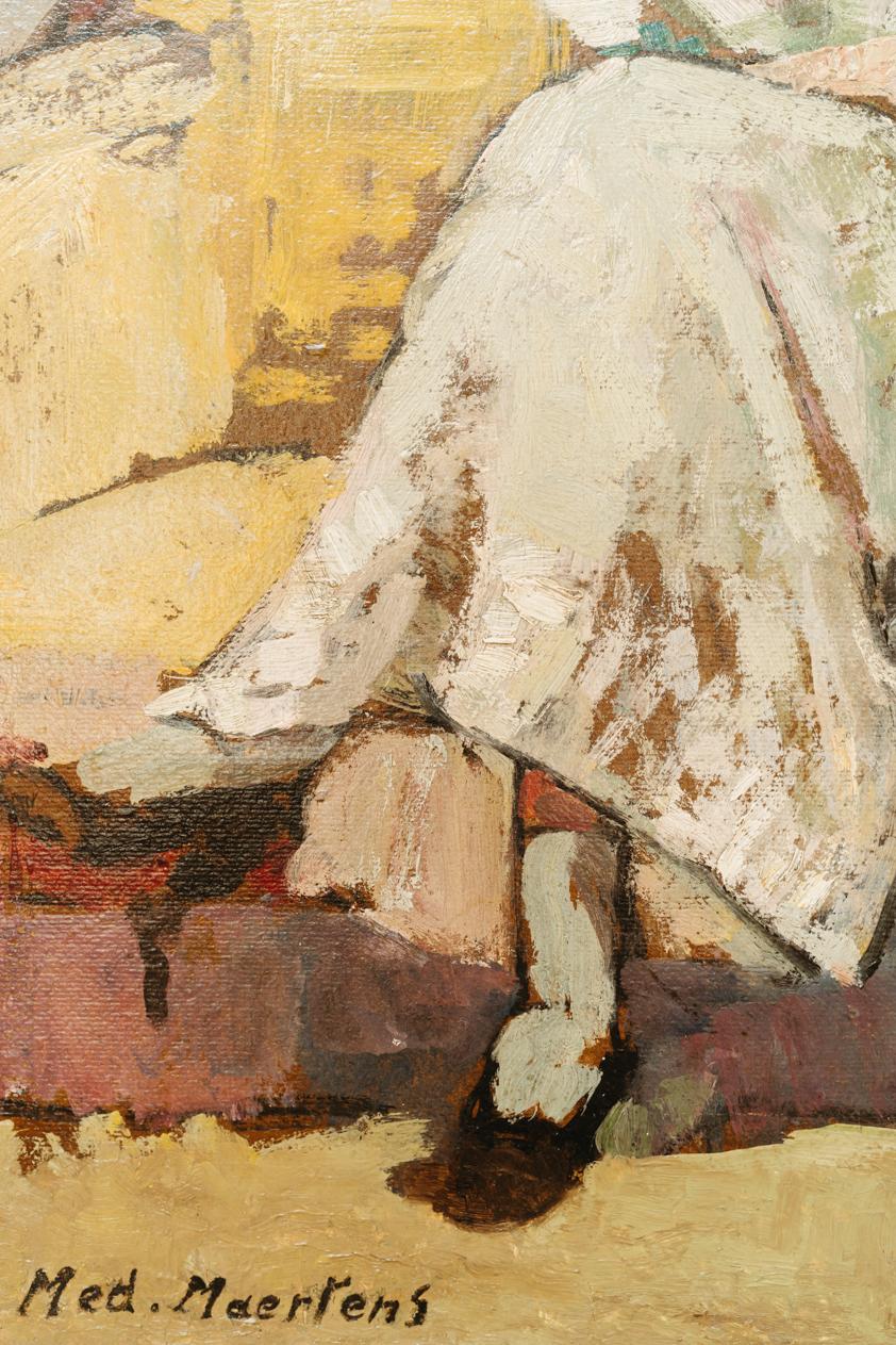 oil on canvas by Belgian artist, Medard Maertens, 1875-1946 3