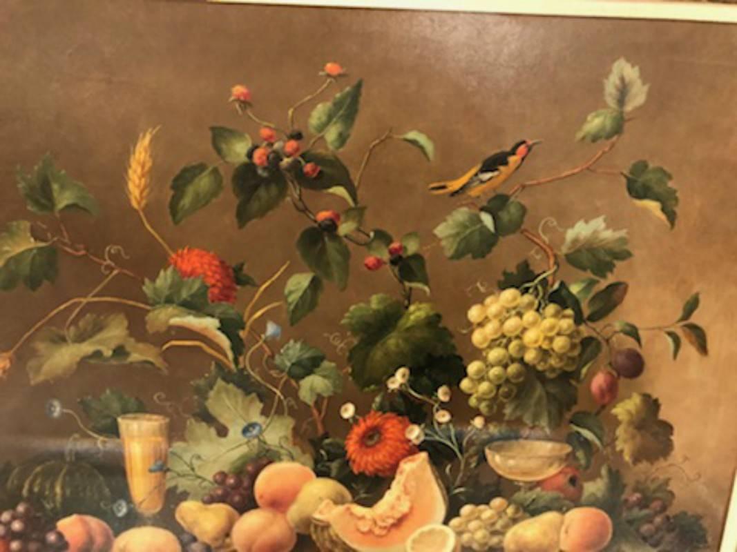 Français Huile sur toile de Corbe Nature morte