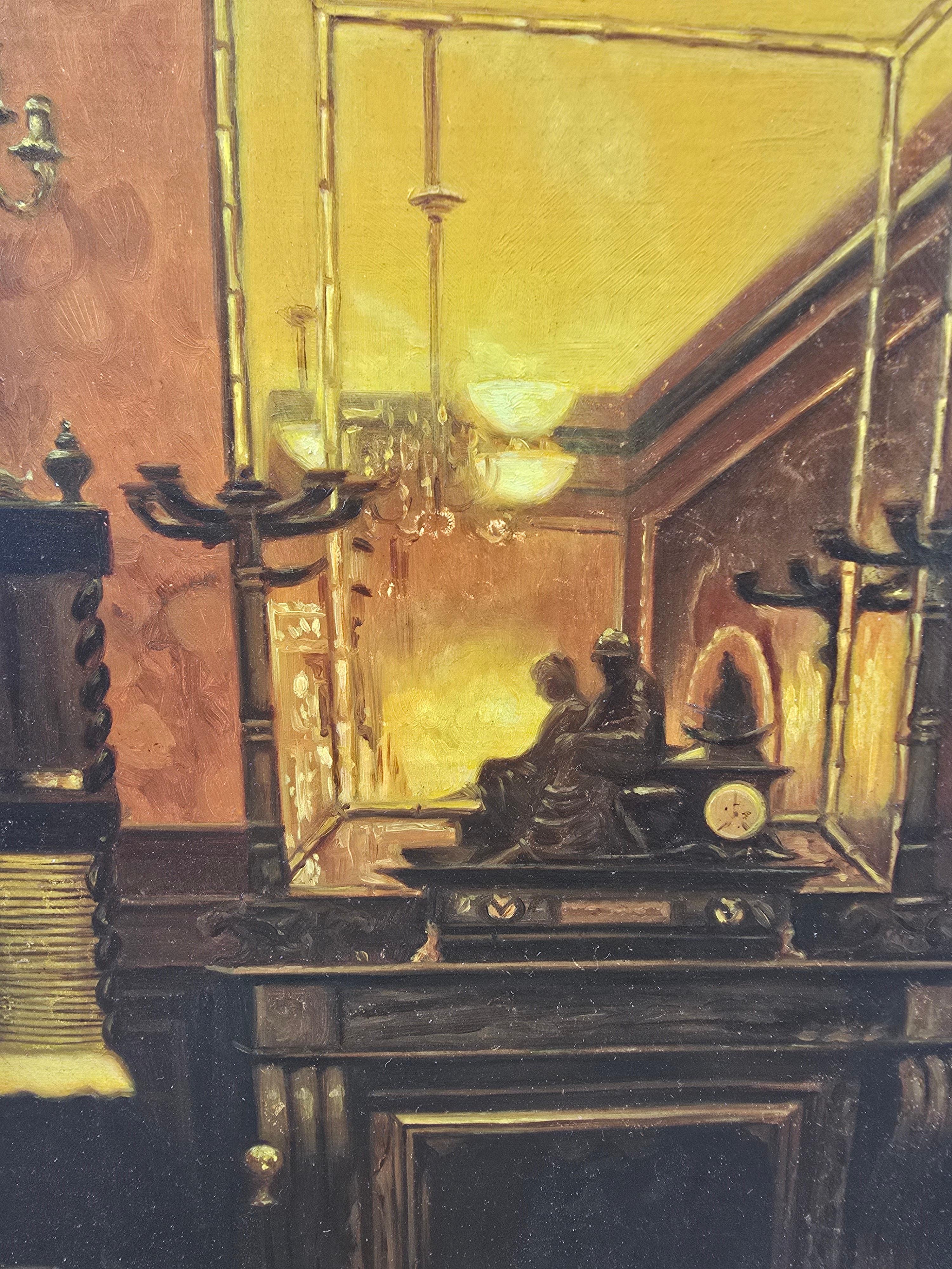 Huile sur toile de l'artiste cubain Rogelio Puente en vente 5