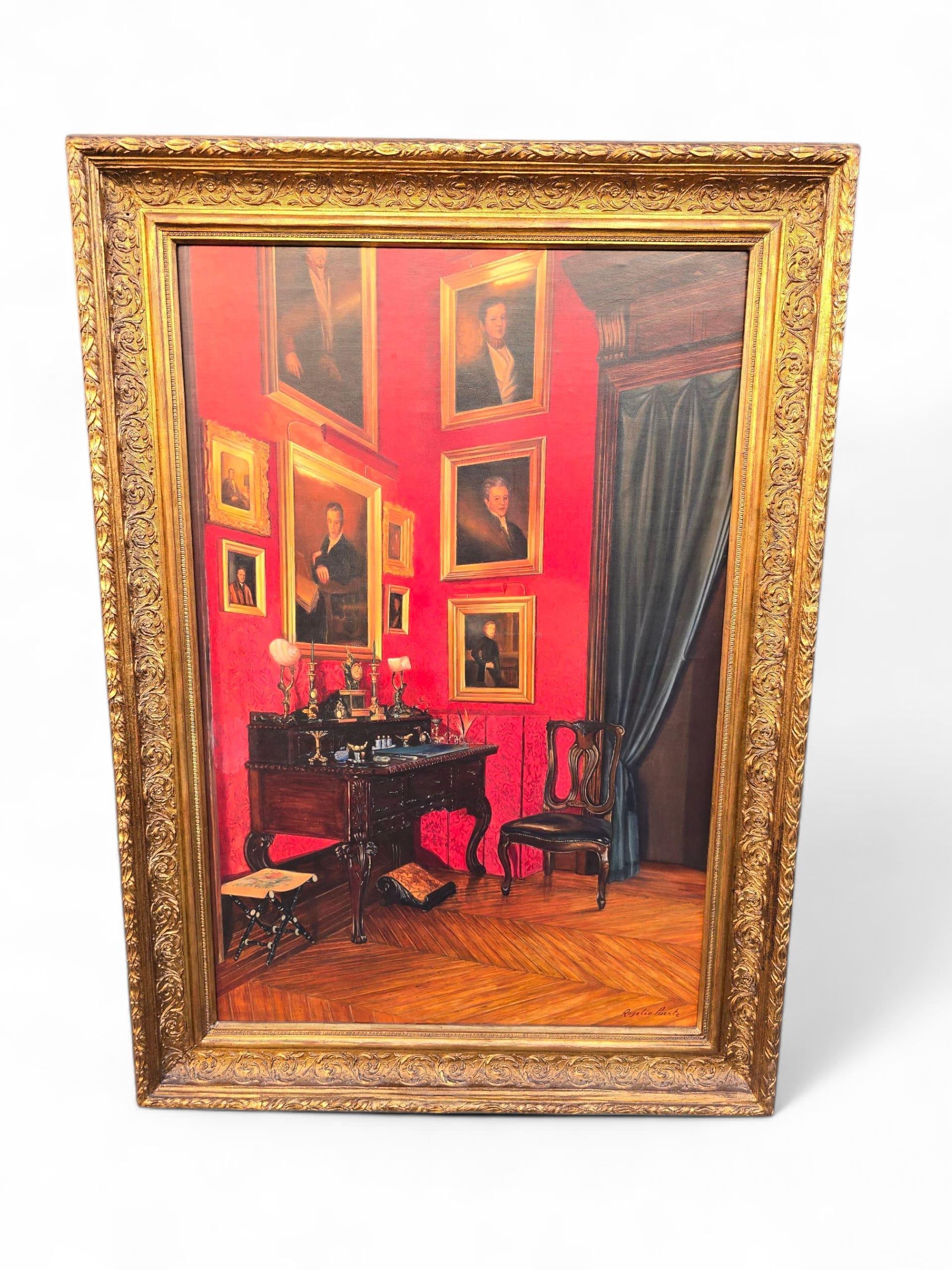 Öl auf Leinwand des kubanischen Künstlers Rogelio Puente im Angebot 1