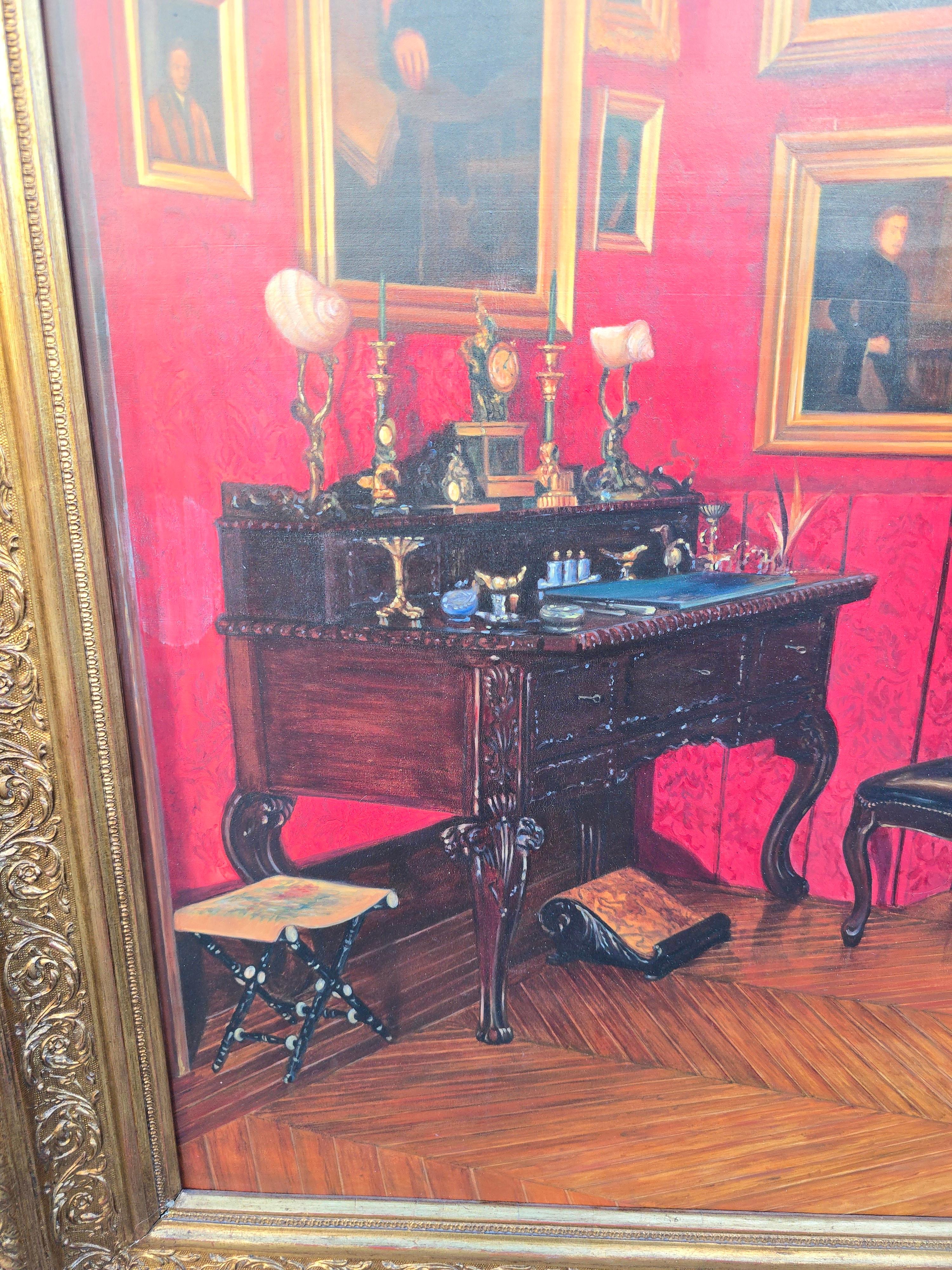 Öl auf Leinwand des kubanischen Künstlers Rogelio Puente im Angebot 2