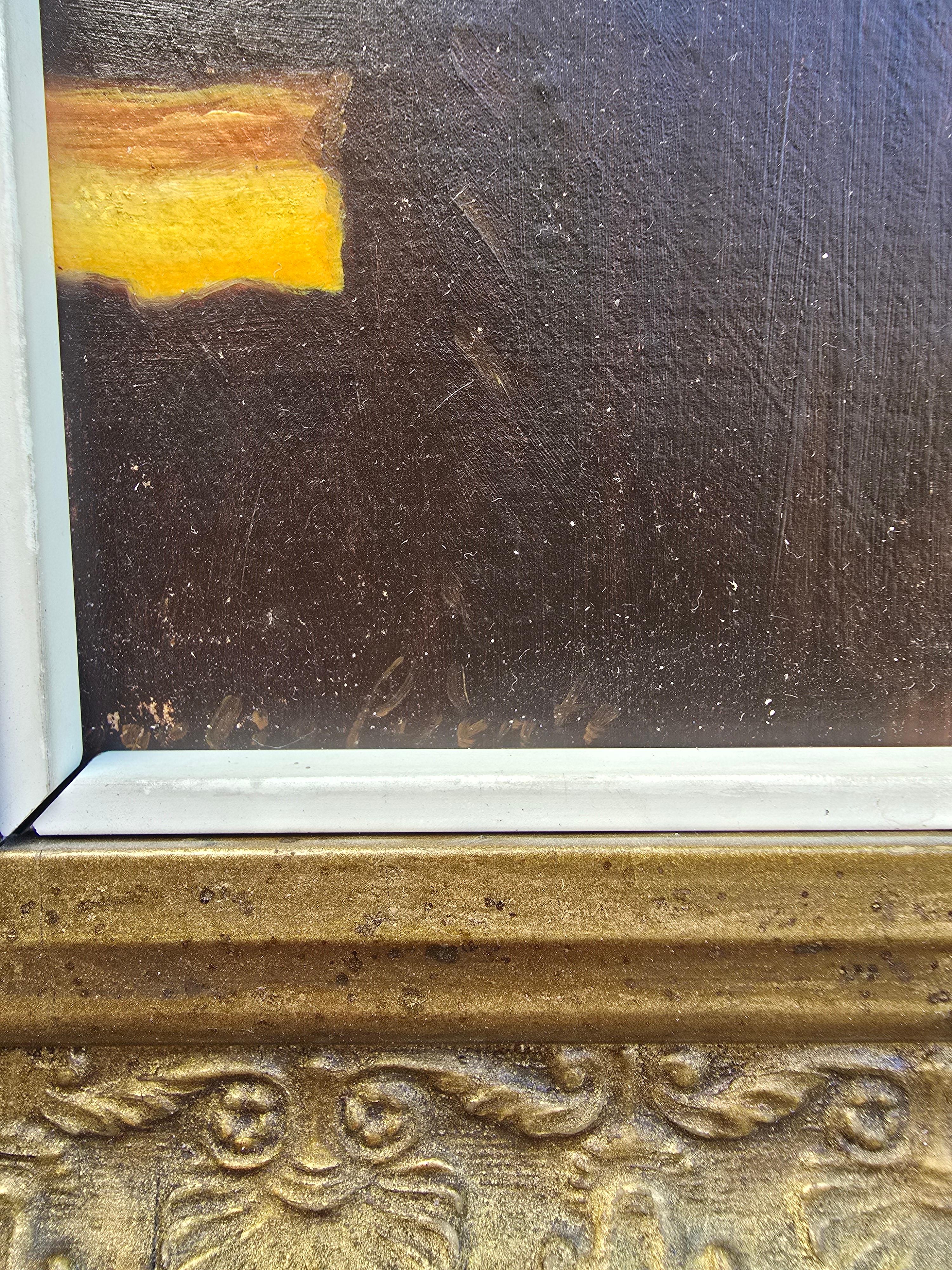 Huile sur toile de l'artiste cubain Rogelio Puente en vente 2