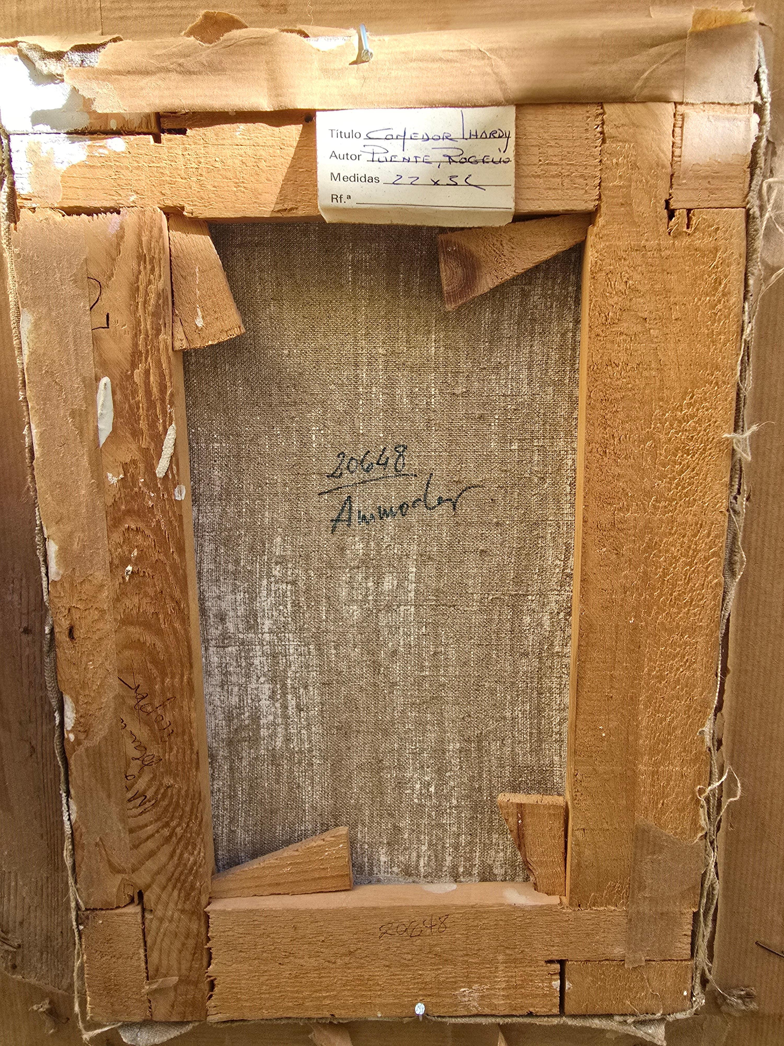 Huile sur toile de l'artiste cubain Rogelio Puente en vente 3