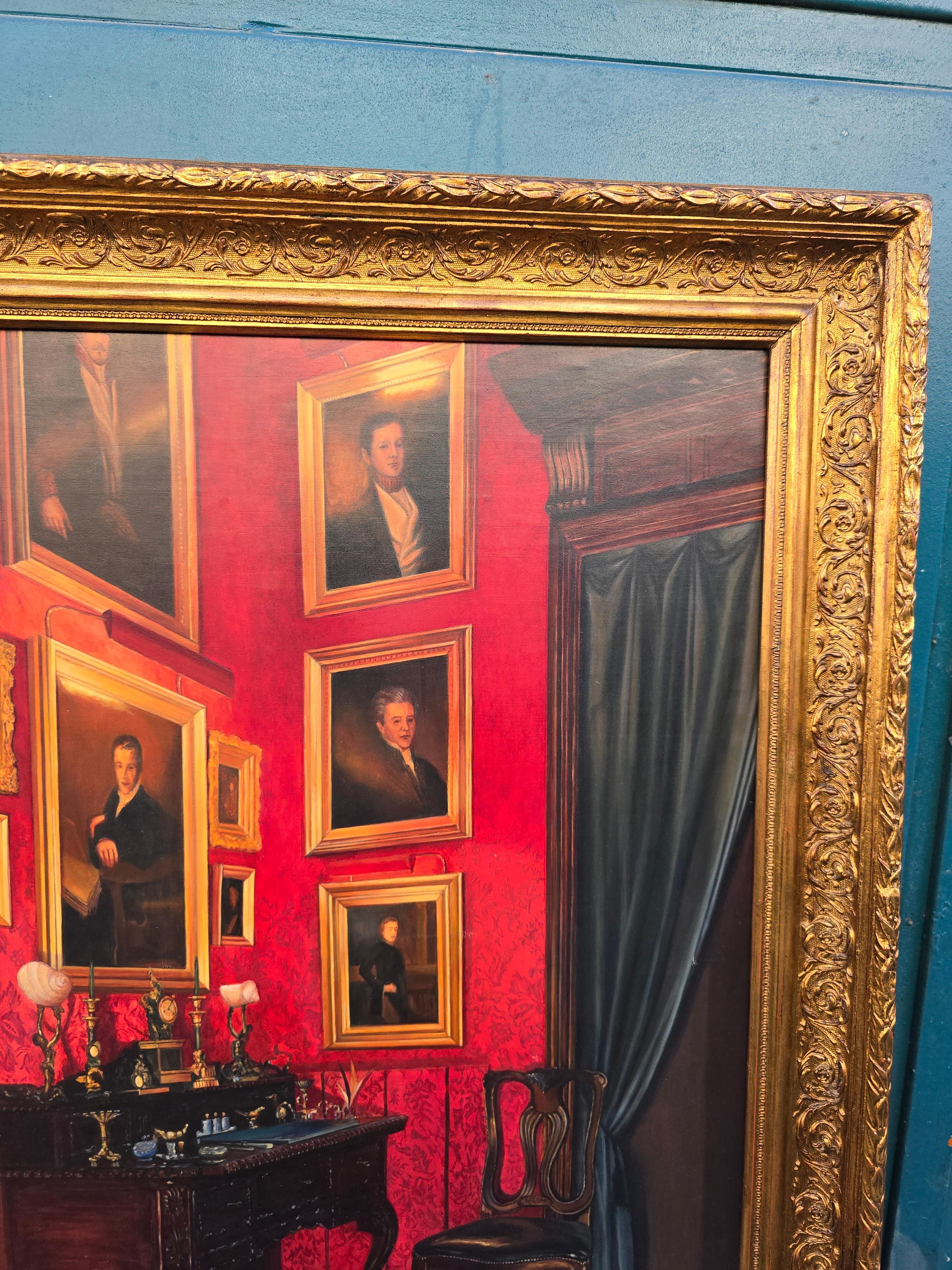 Öl auf Leinwand des kubanischen Künstlers Rogelio Puente im Angebot 4