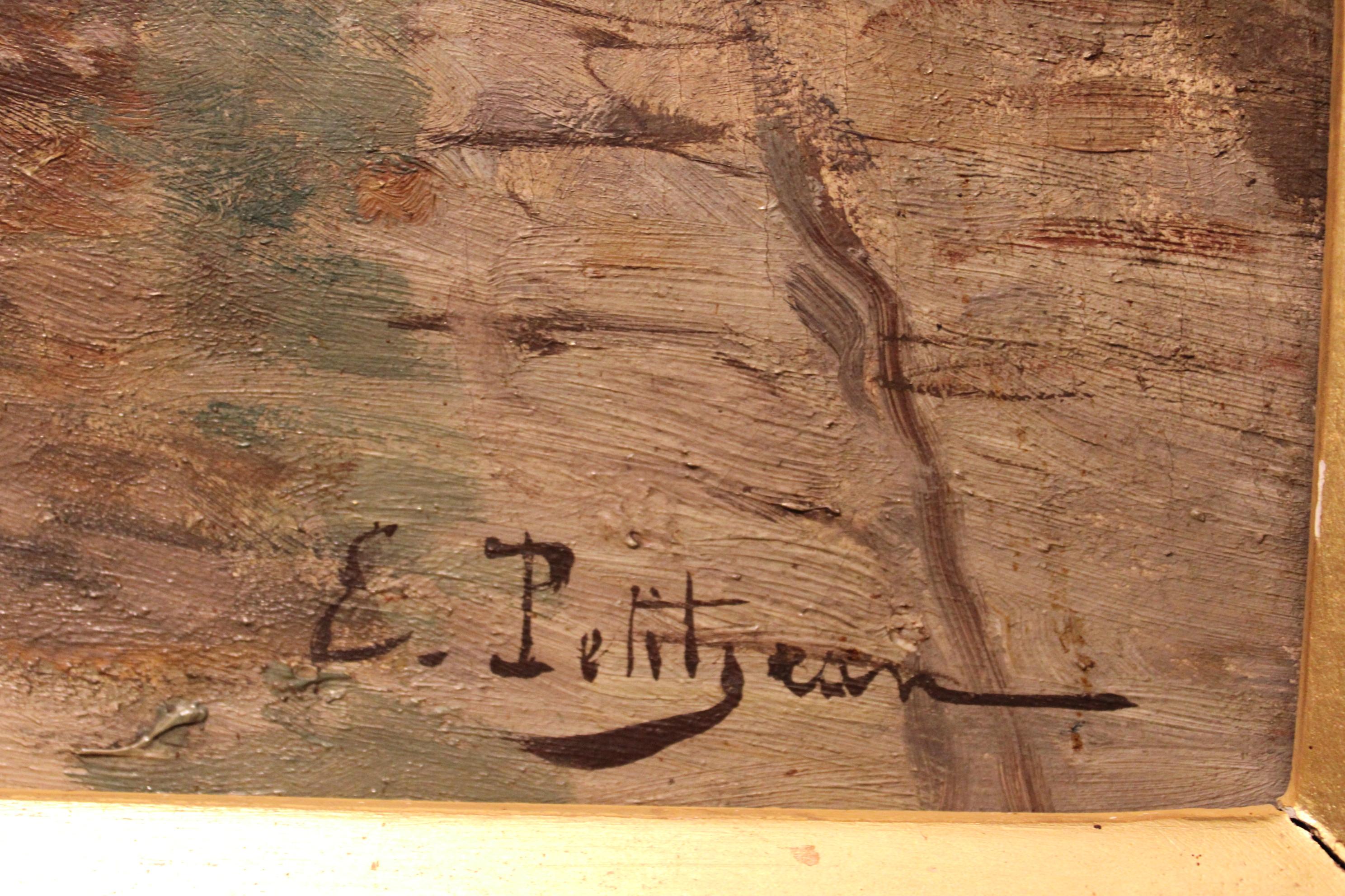 Olio su tela di Edmond Petitjean, Francia 20° secolo In condizioni discrete a Paris, FR